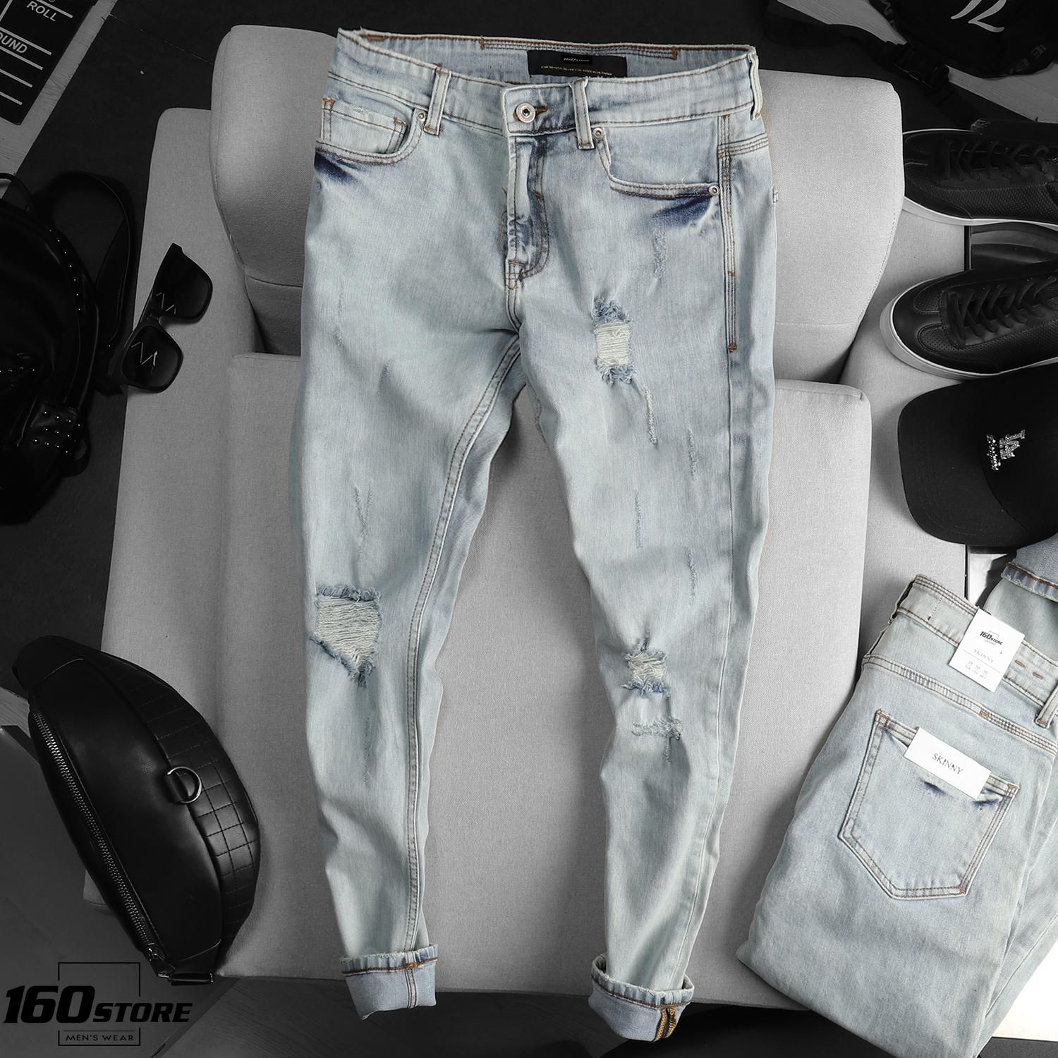 Quần jean ZRA ripped skinny
