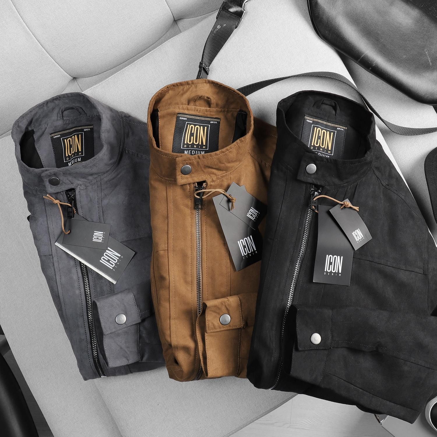 Áo khoác ICON DENIM da lộn
