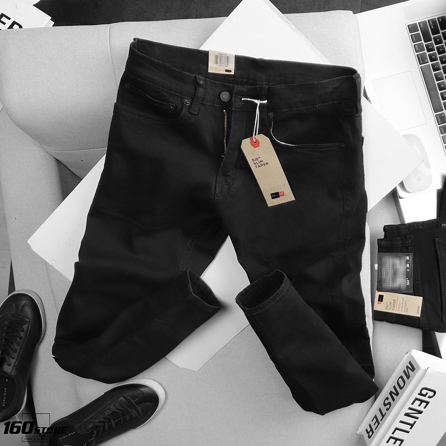 Quần Jean LVIS 512 Black