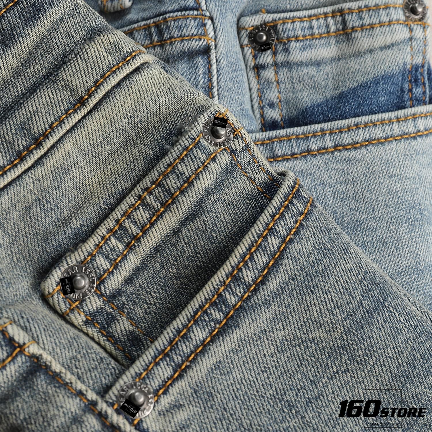 Quần short jean P.B dark blue