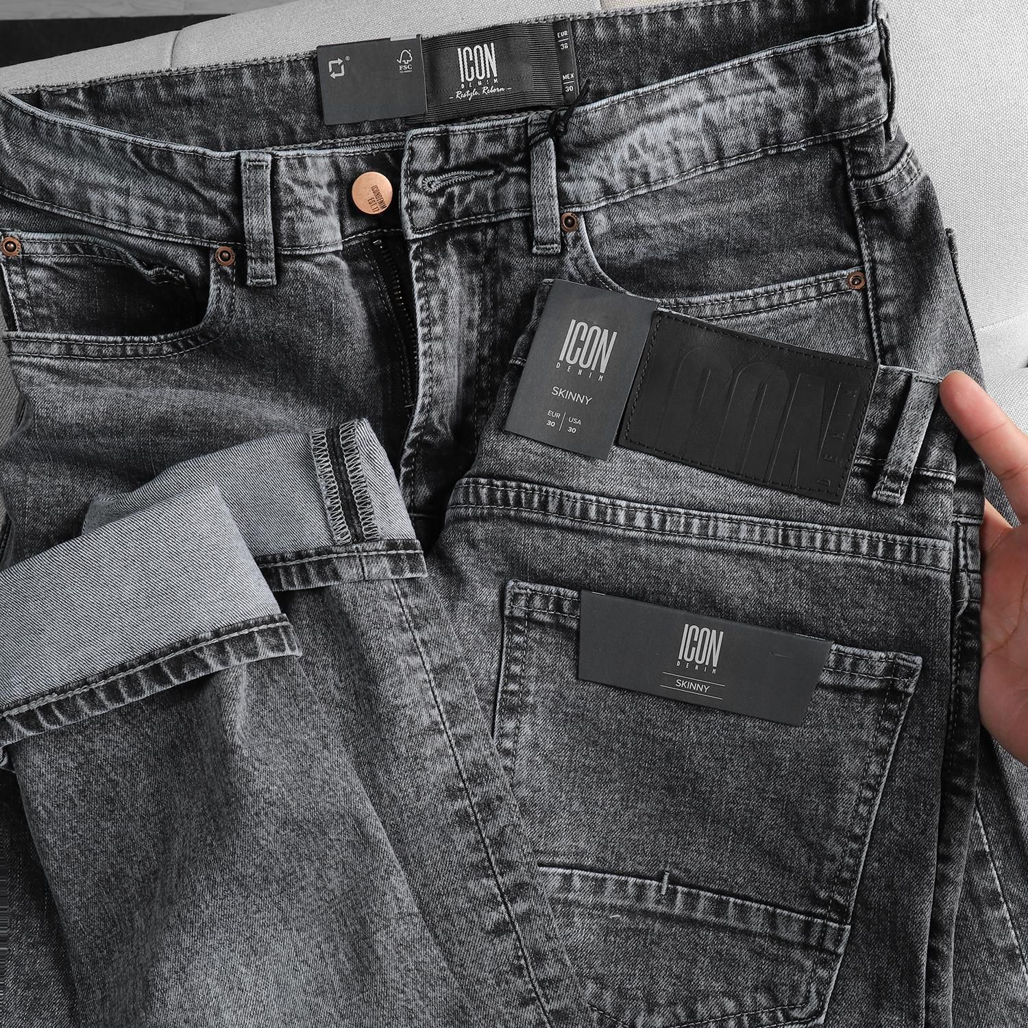 Quần jean ICON DENIM wash skinny
