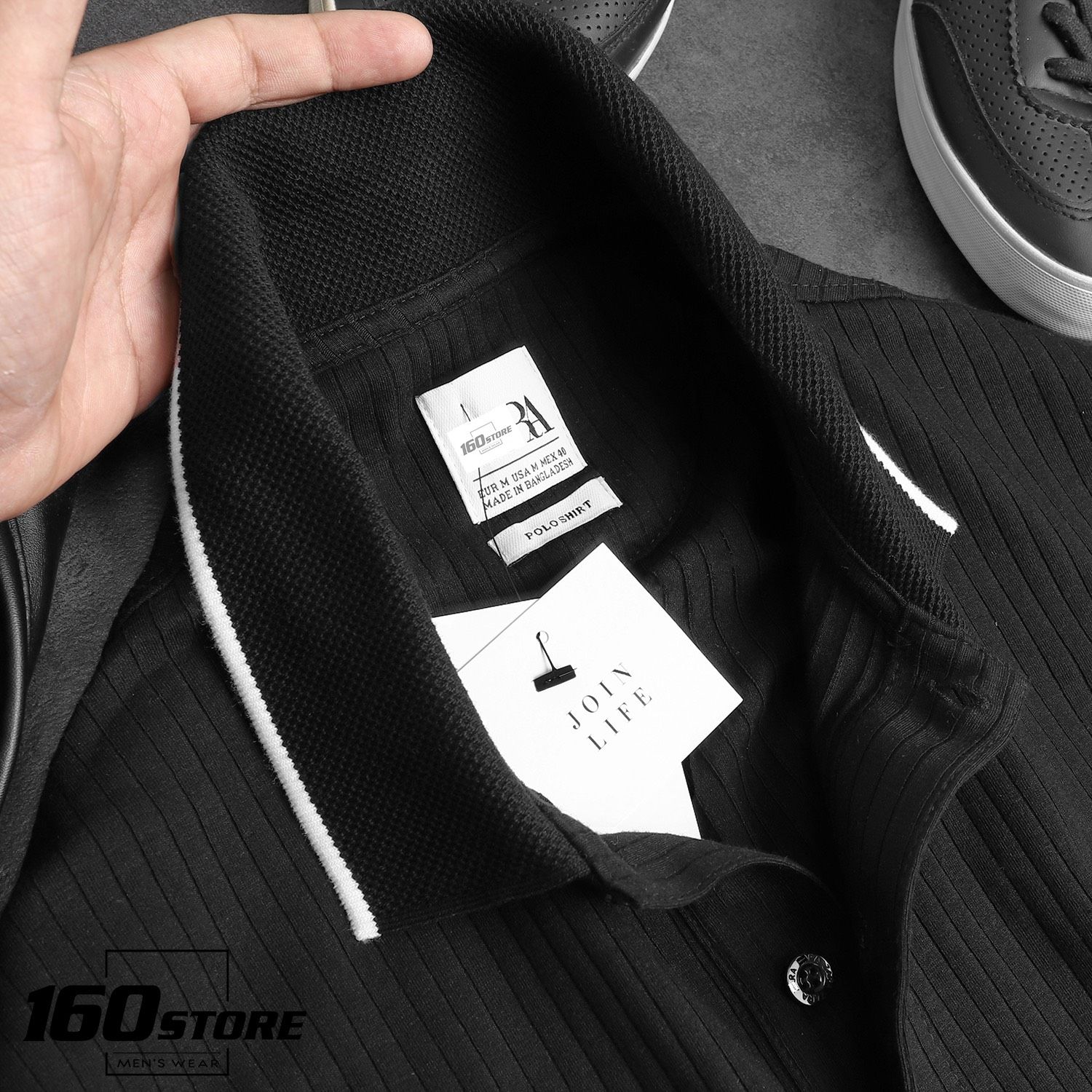 Áo polo ZRA viền cổ