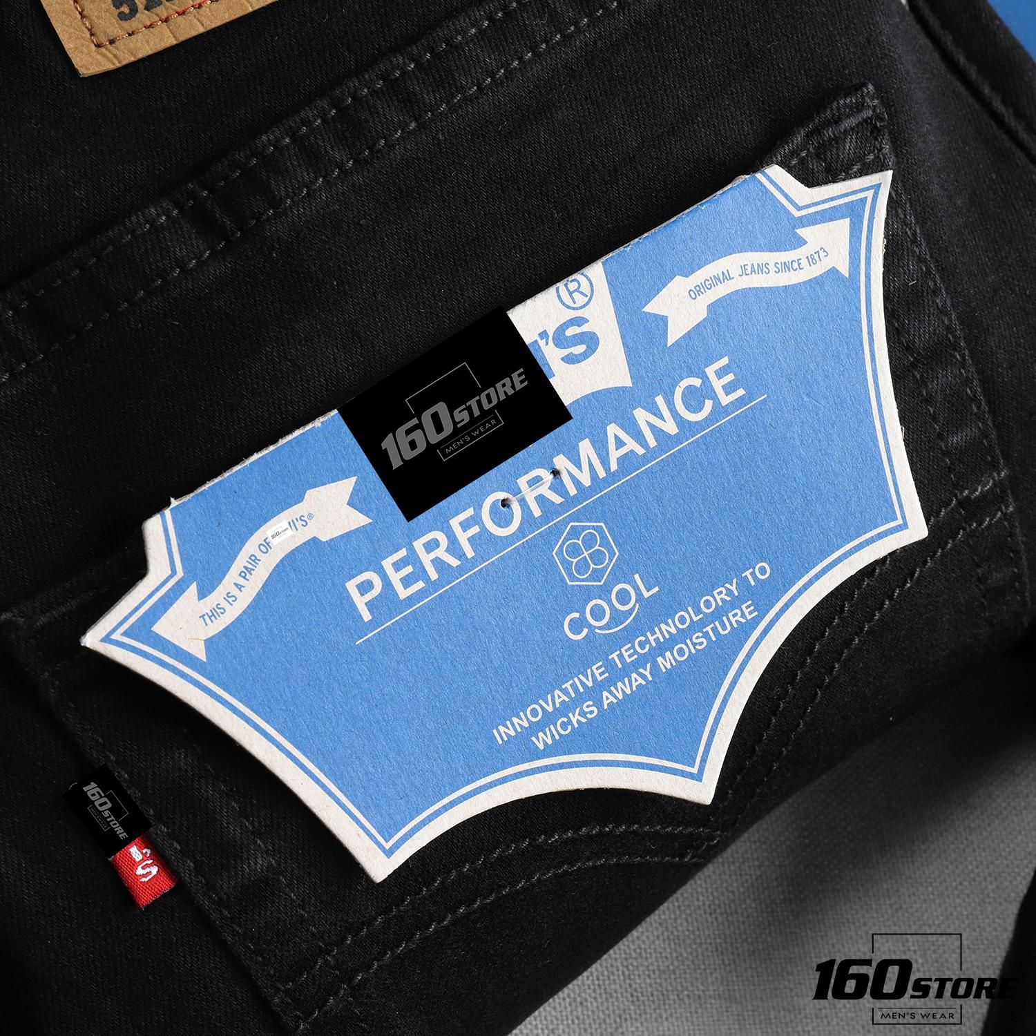 Quần jean LVIS black slim fit