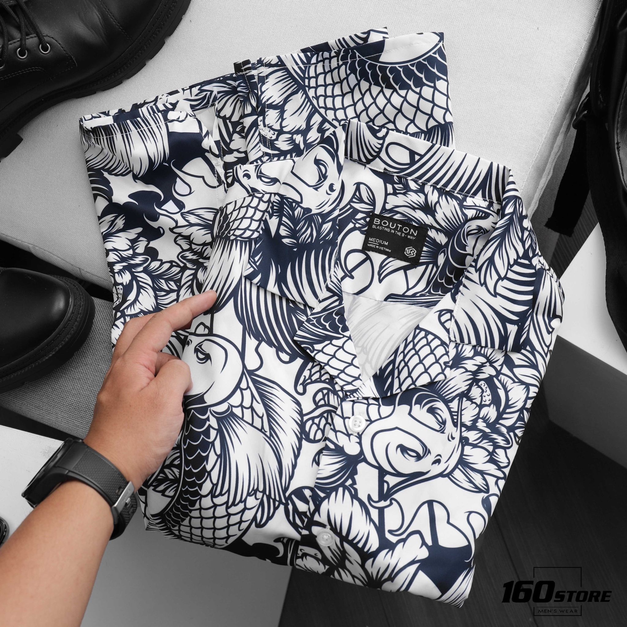 Áo sơmi BOUTON carp printed