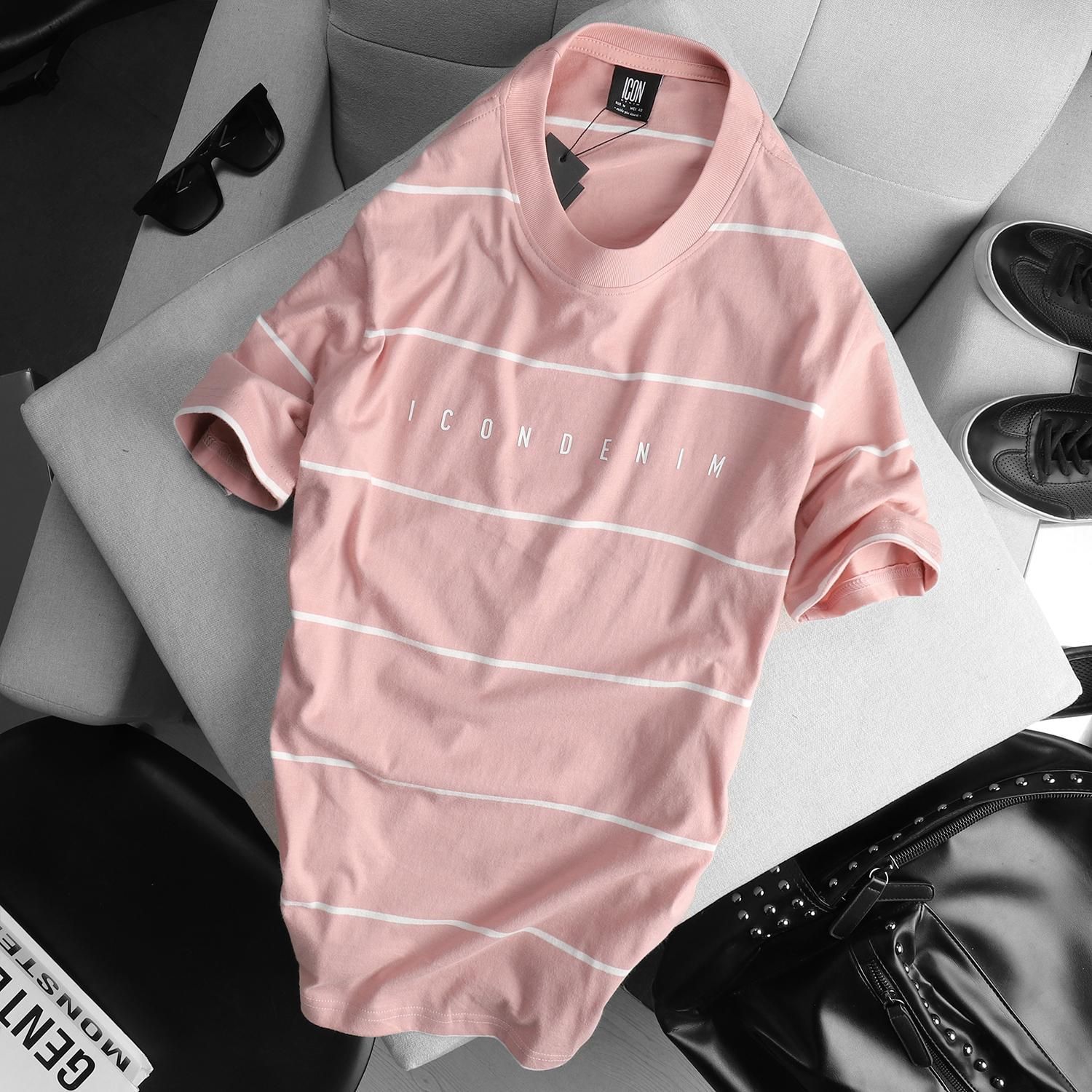 Áo thun ICON DENIM stripes