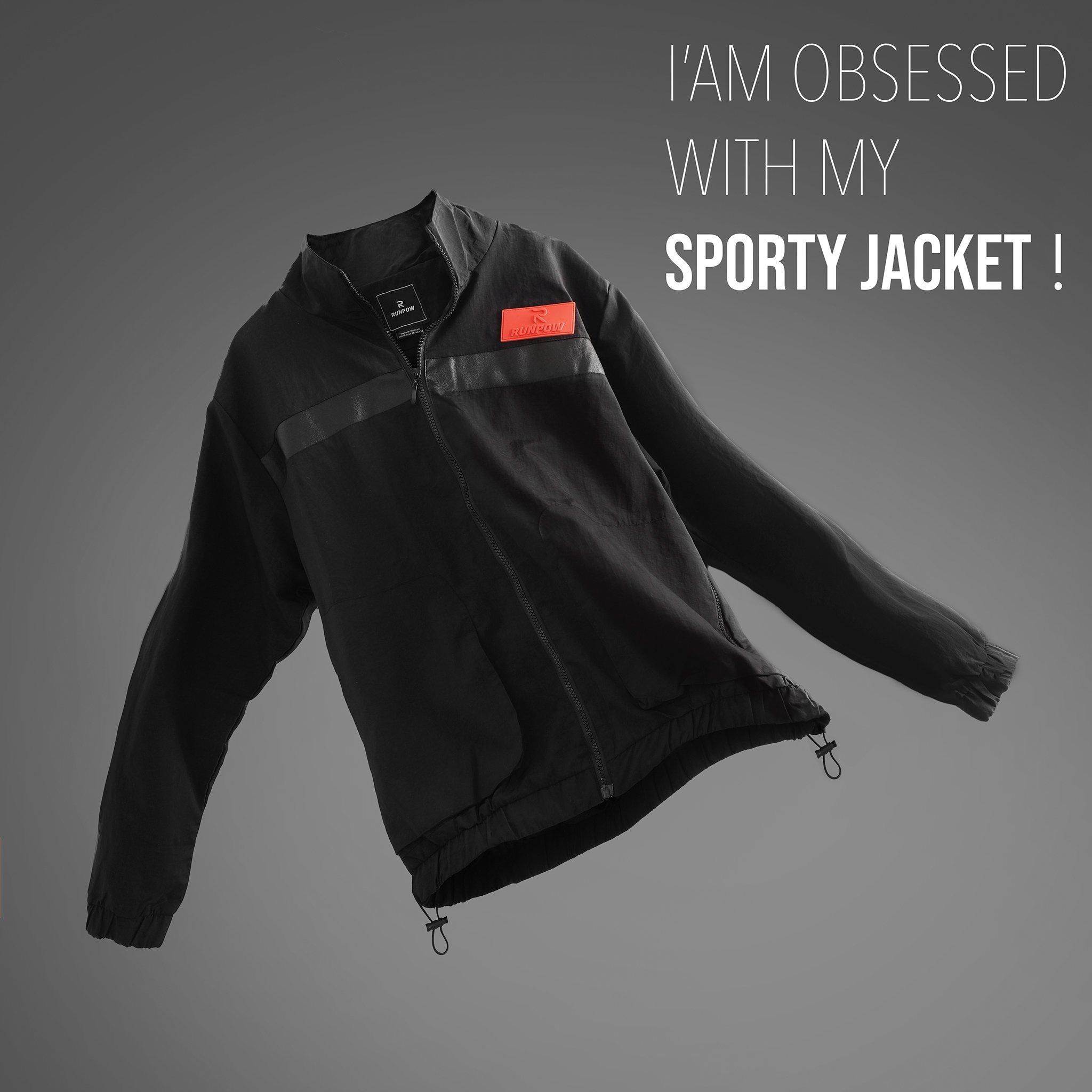 Áo khoác dù RUNPOW jacket w logo ss21