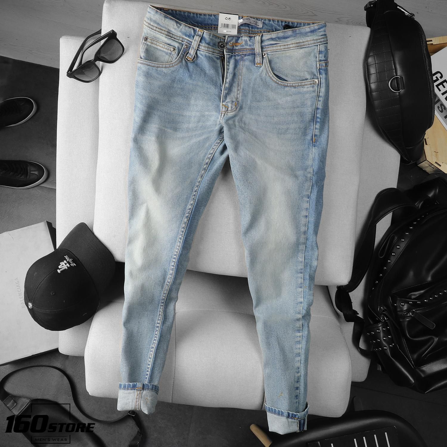 Quần jean M.N.G wash slim-fit