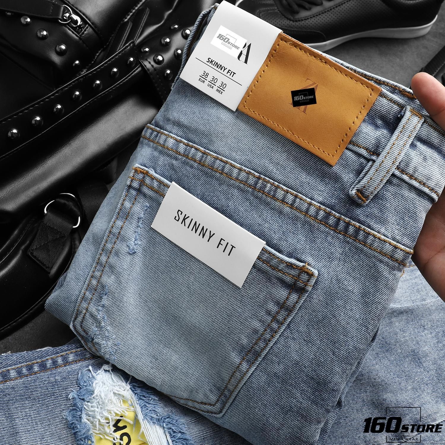 Quần jean ZRA đắp gối ss19