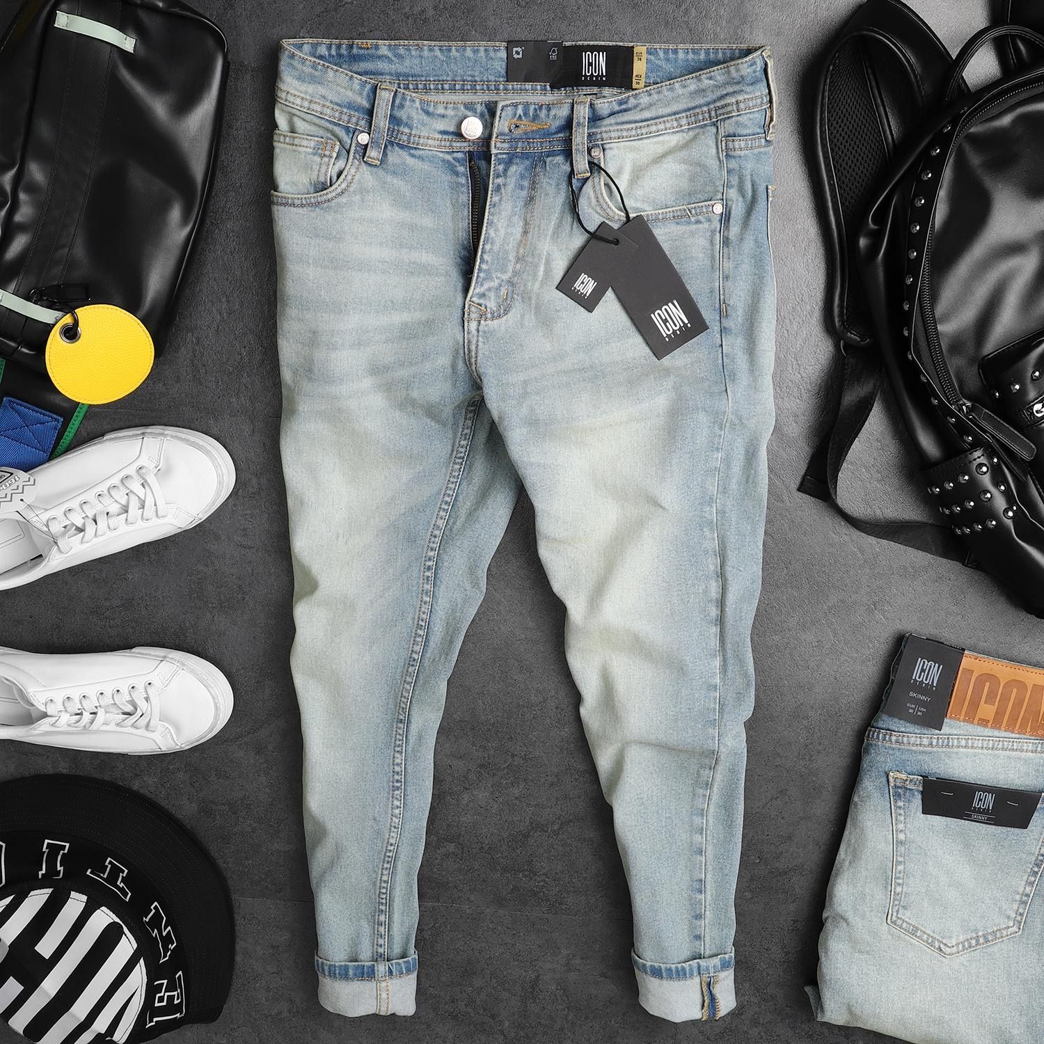 Quần jean ICON DENIM skinny dirty wash