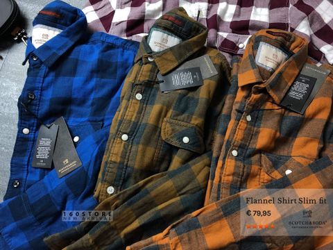 S&S0DA Flannel Shirt Slim Fit