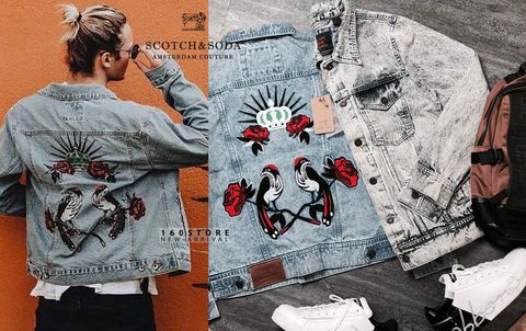 S&SODA Denim Embroidered Jacket