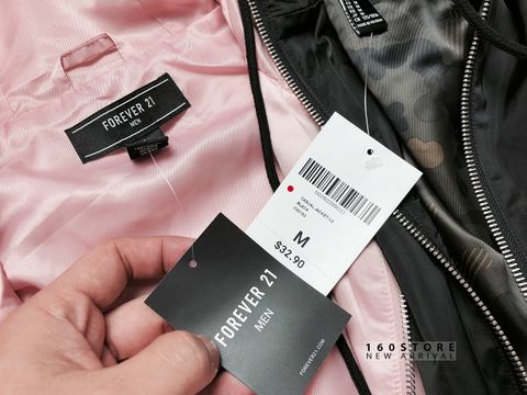 21.MEN Satin Hoodie Jacket