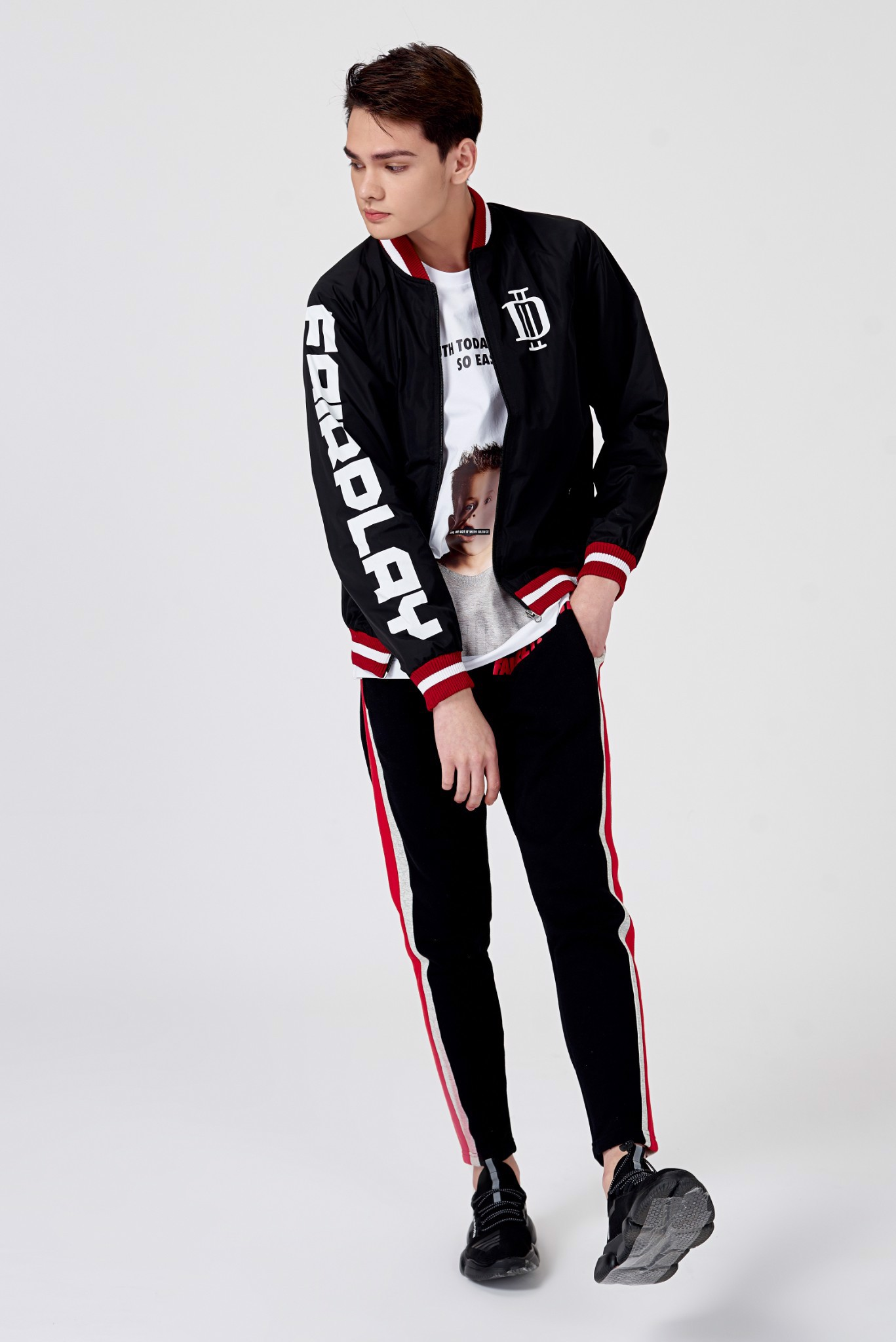 Áo khoác bomber ICON DENIM Born To Play A Fair Game