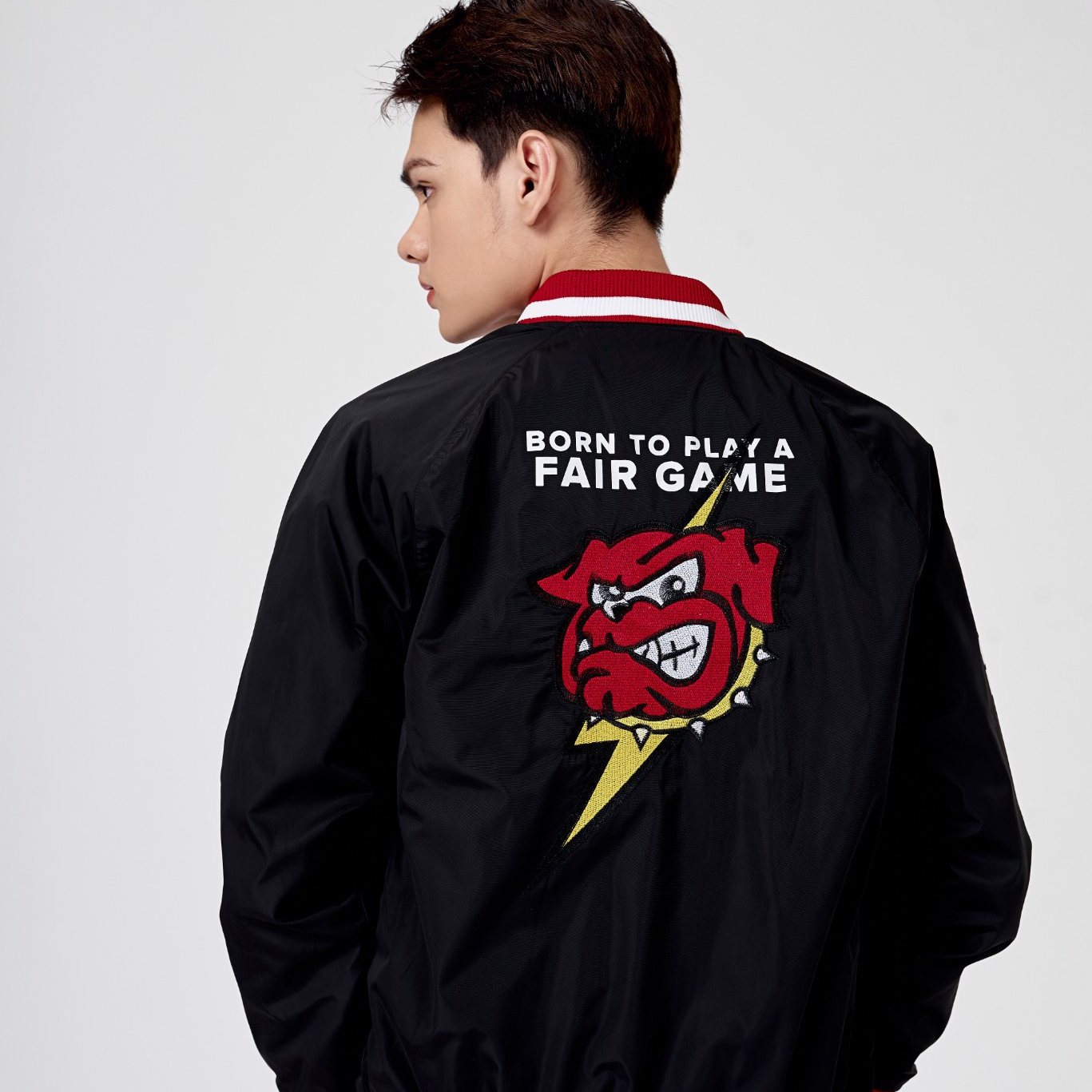 Áo khoác bomber ICON DENIM Born To Play A Fair Game