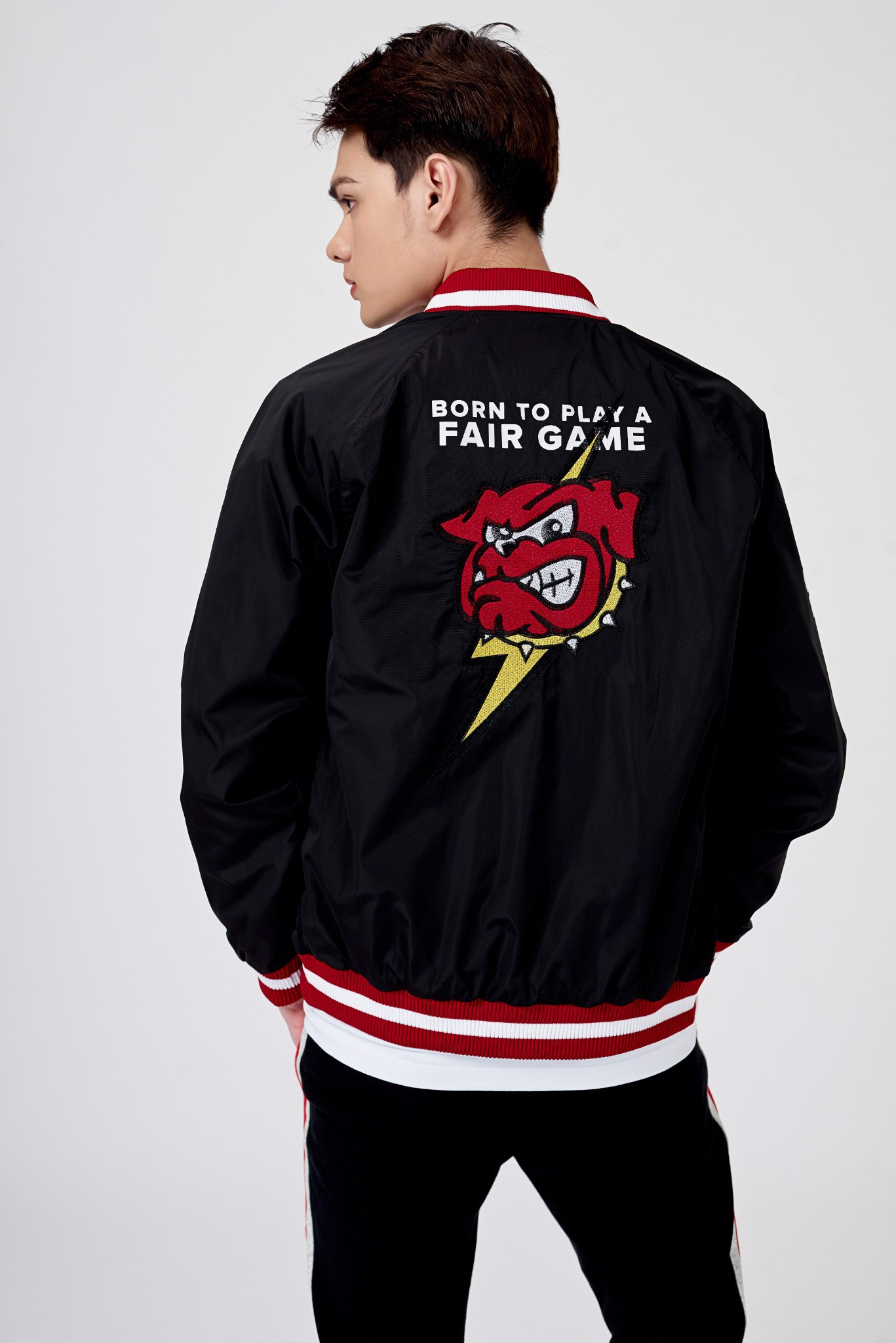 Áo khoác bomber ICON DENIM Born To Play A Fair Game