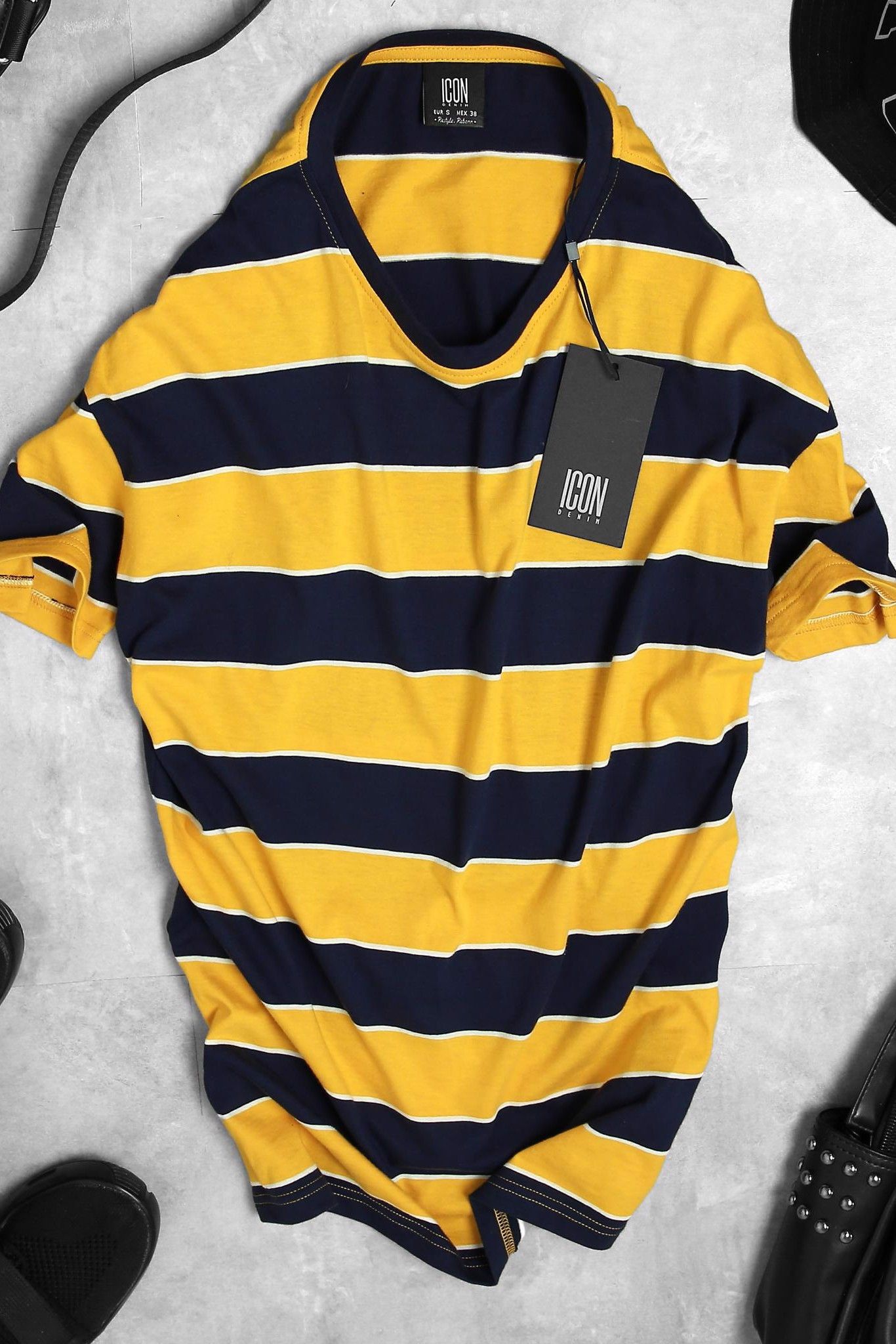 Áo thun ICON DENIM Youngful Stripe