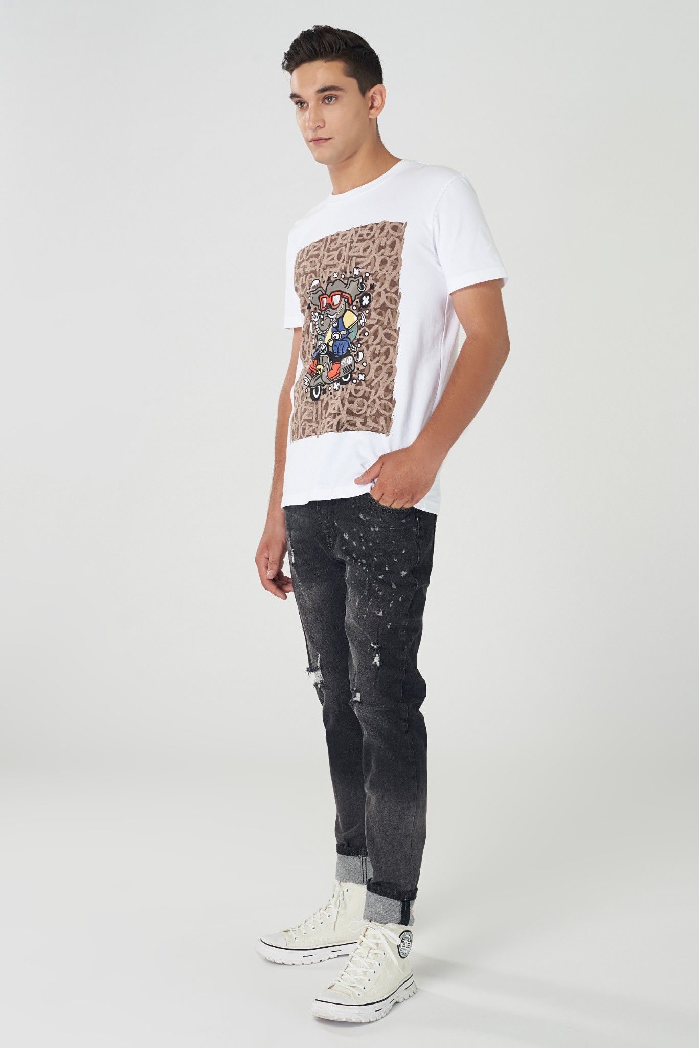 Áo thun ICON DENIM Printed - Vespa