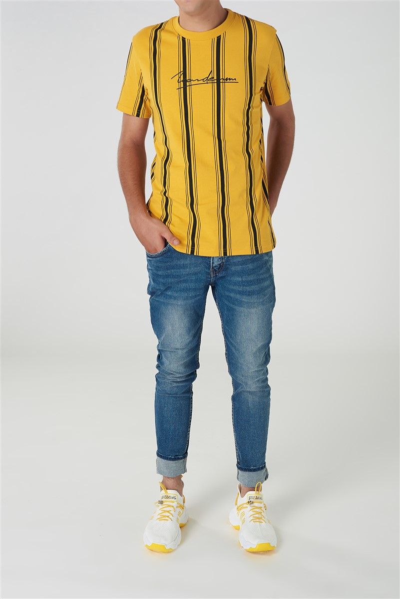 Áo thun ICON DENIM sọc
