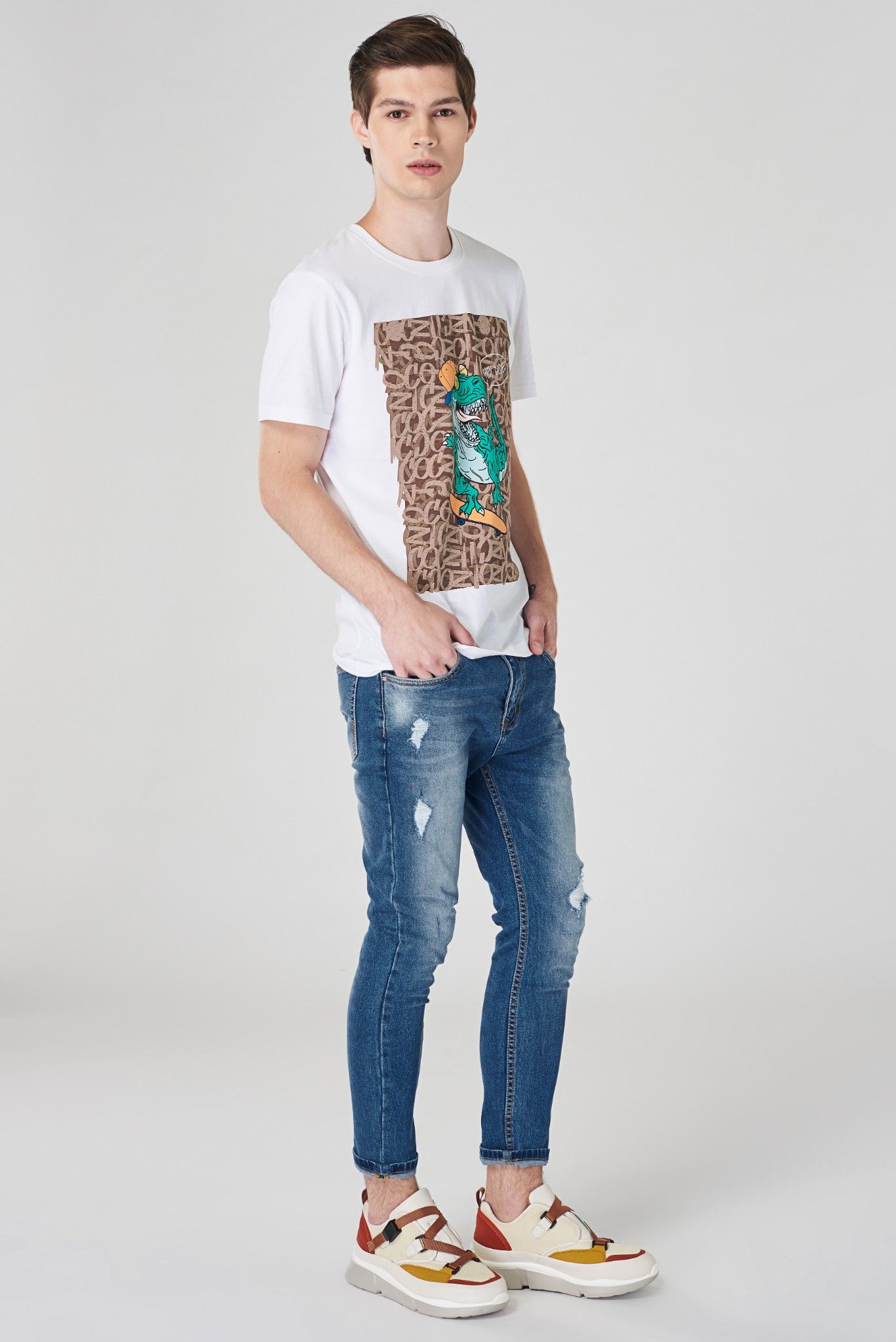 Áo thun ICON DENIM Printed - Dinosaur