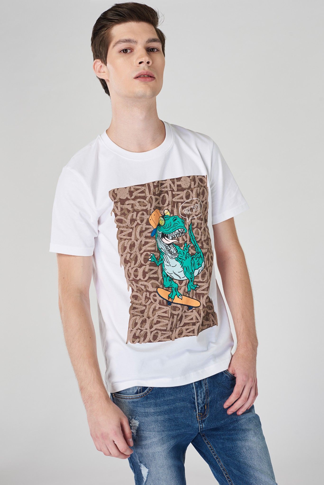 Áo thun ICON DENIM Printed - Dinosaur