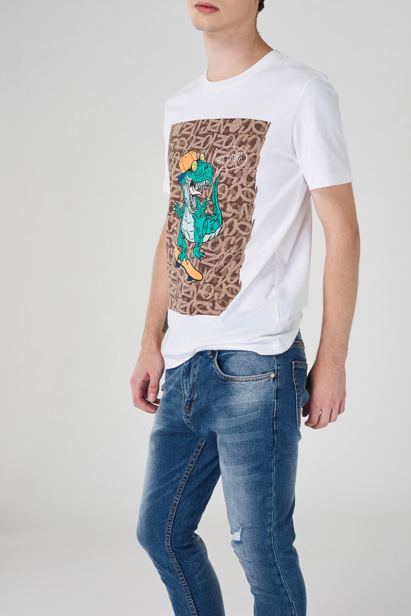 Áo thun ICON DENIM Printed - Dinosaur