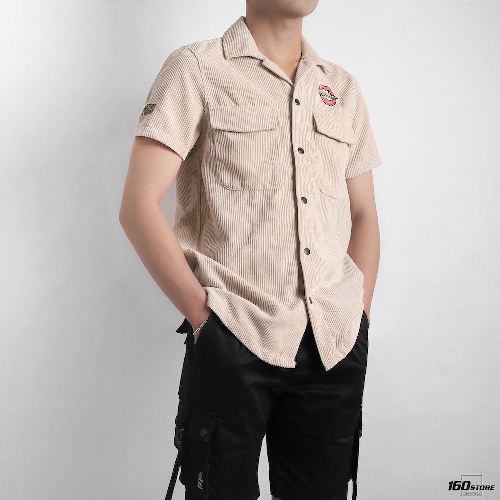 Áo sơmi BOUTON velvet (TN)