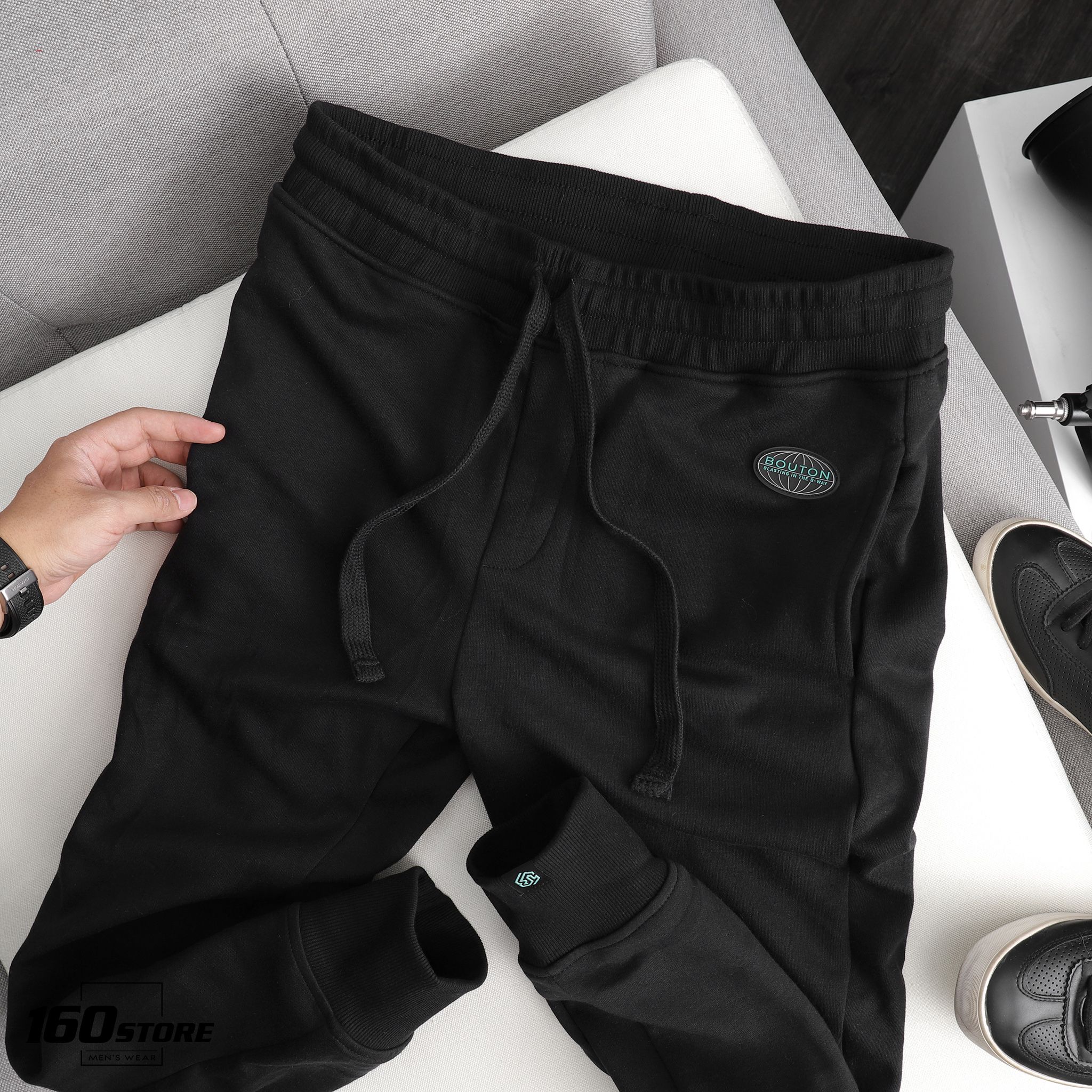 Quần jogger BOUTON w logo ss21