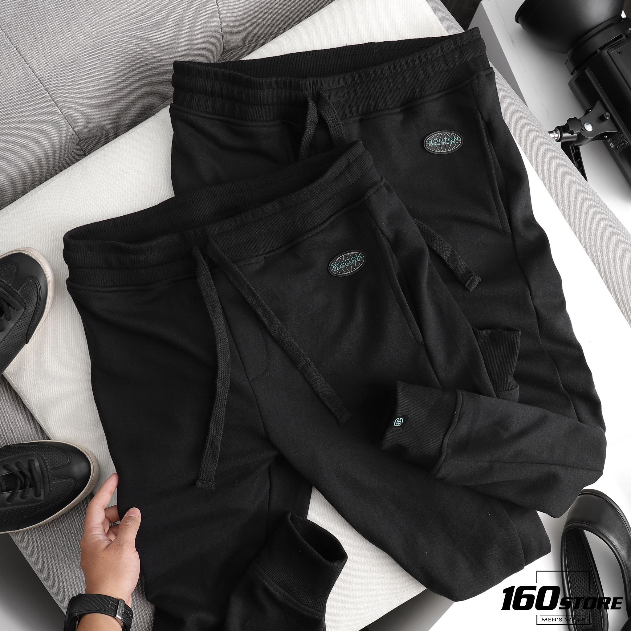 Quần jogger BOUTON w logo ss21