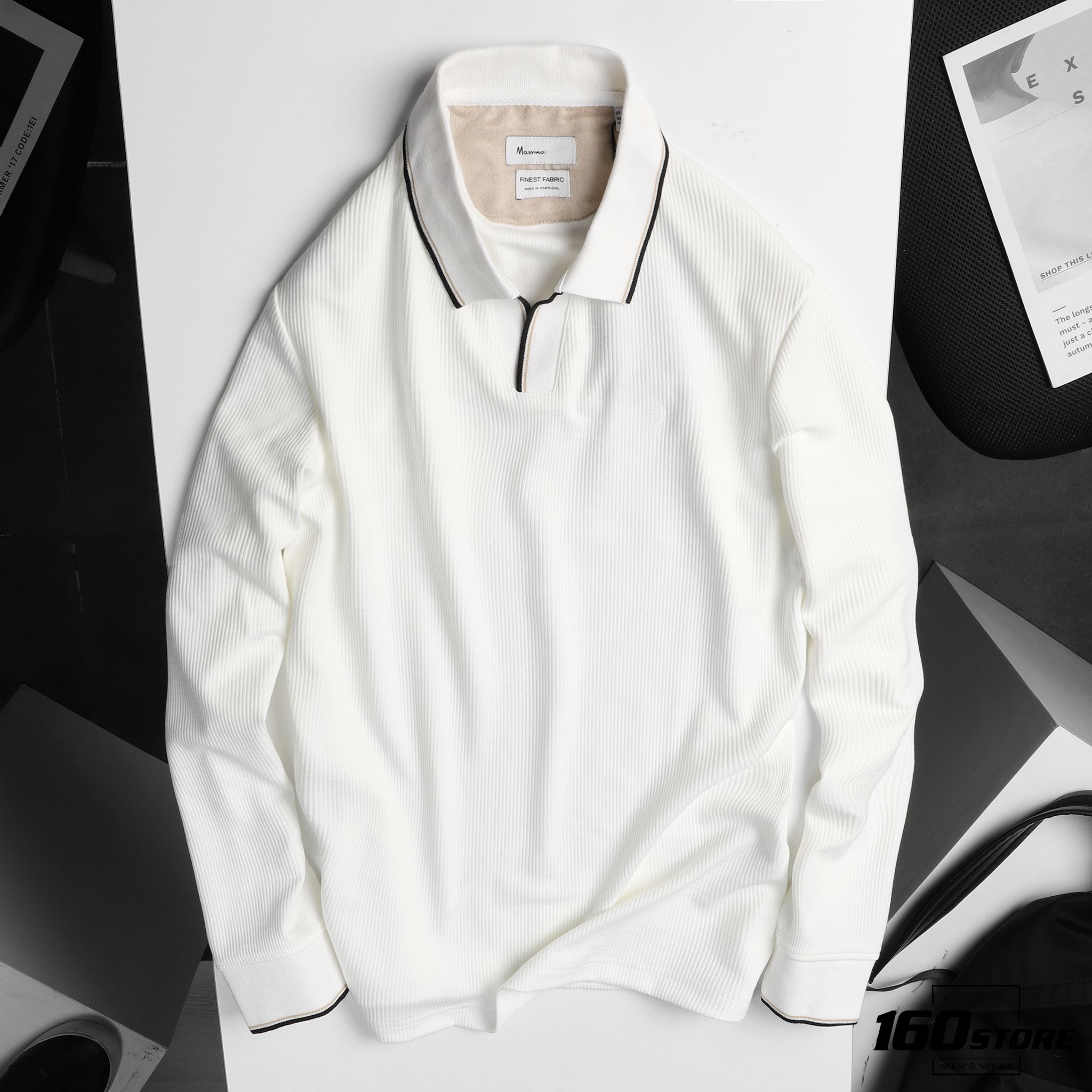 Áo Polo tay dài M.DUTTI stripes