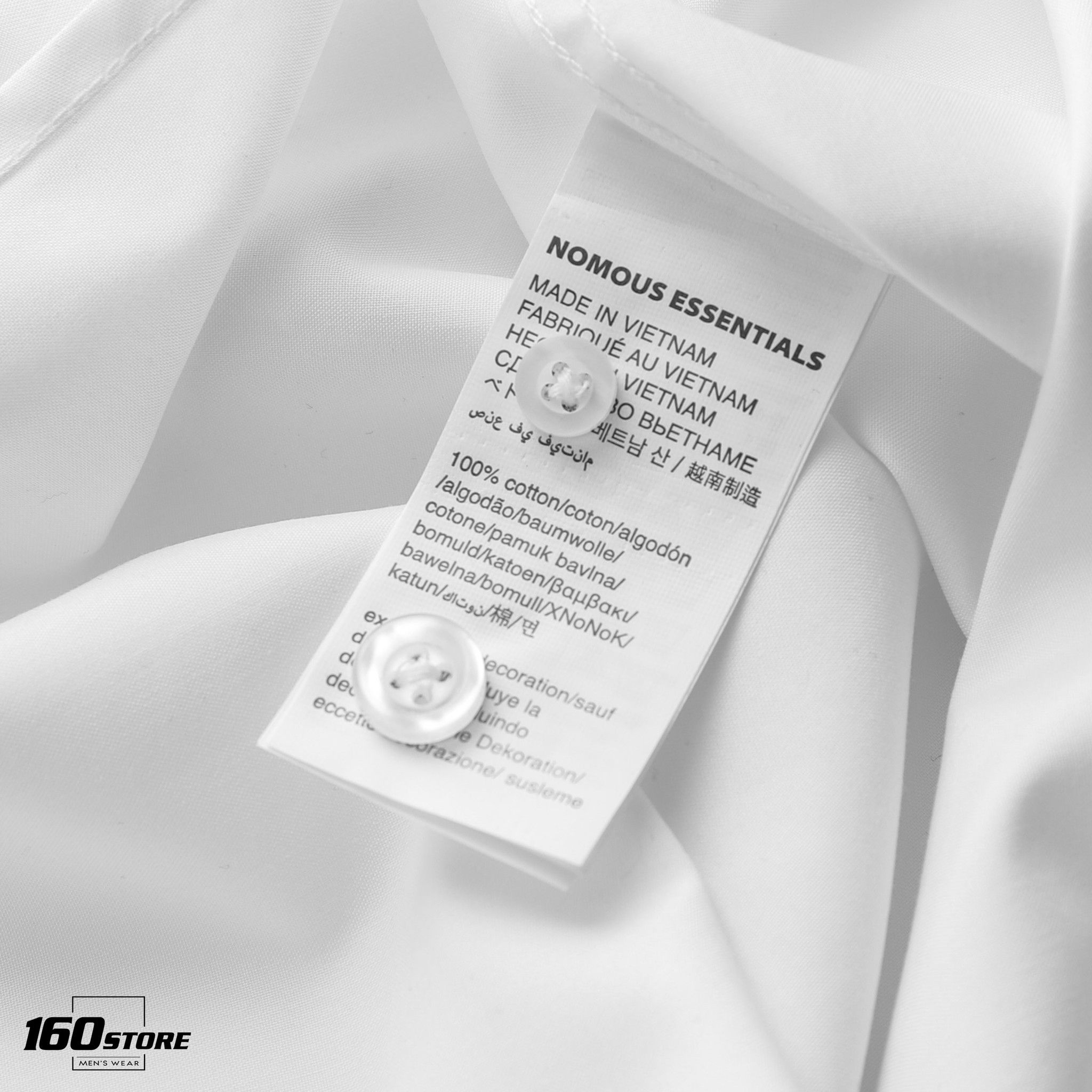 Áo sơmi NOMOUS ESSENTIALS White slim