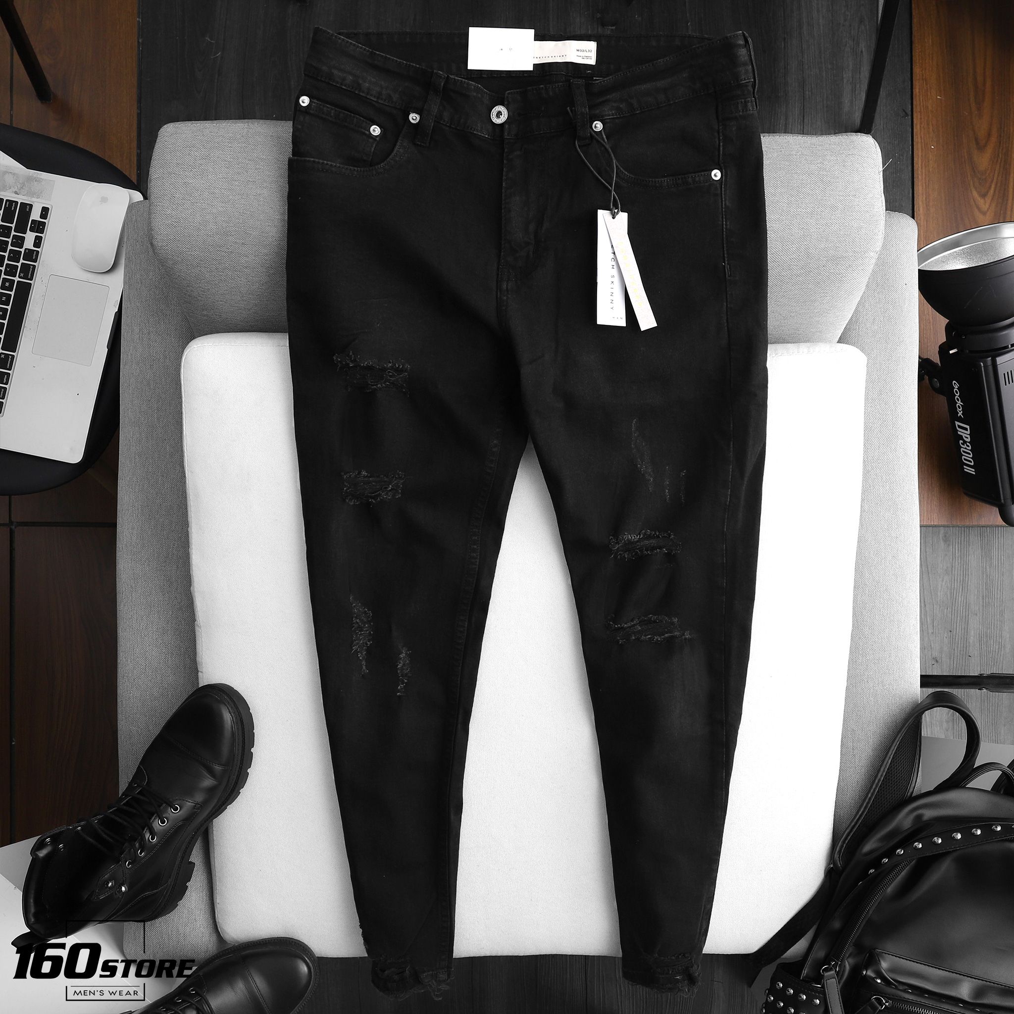 Quần jeans T.MAN skinny rách