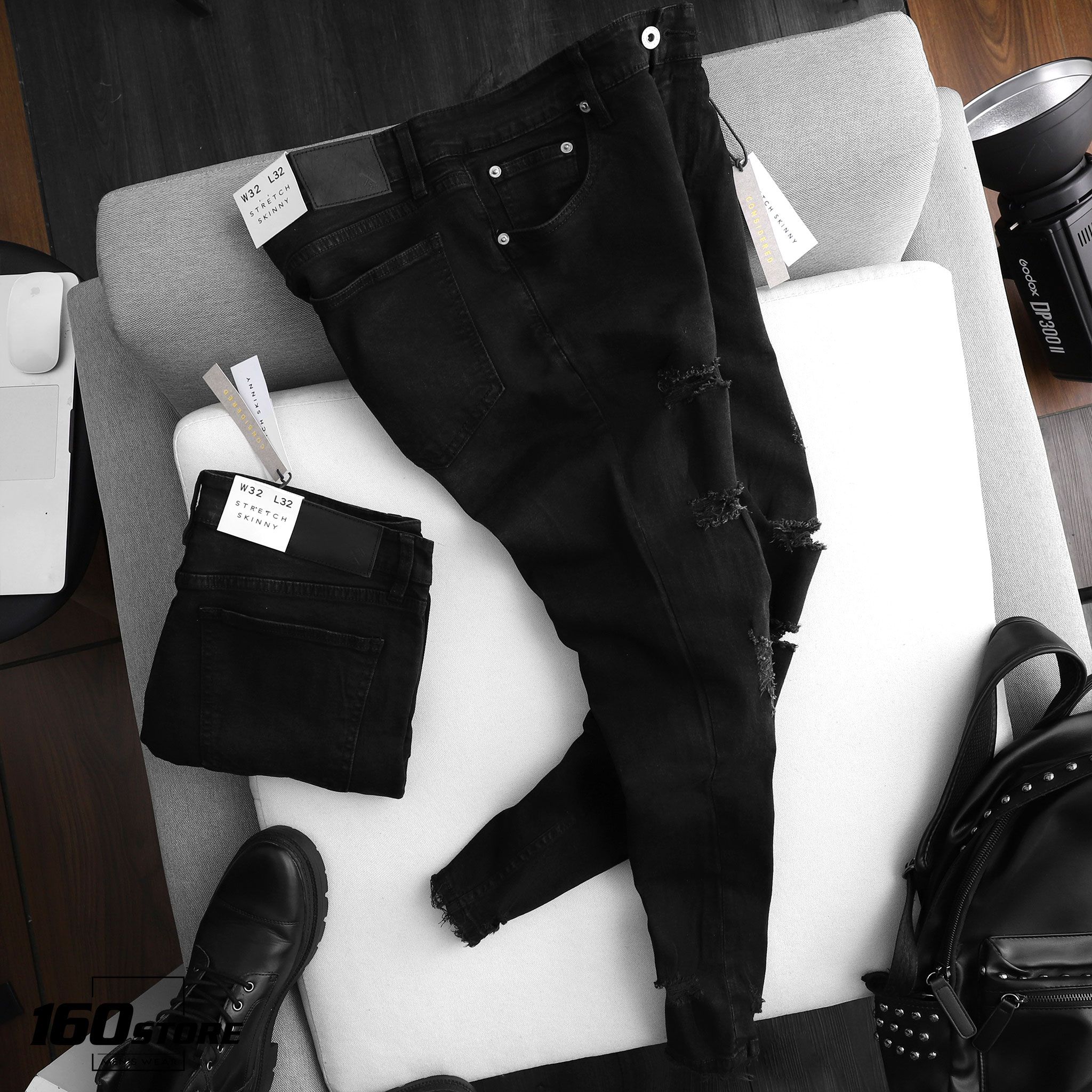 Quần jeans T.MAN skinny rách