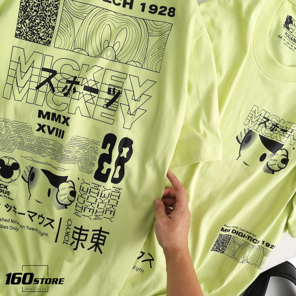 Áo thun P.B x M.Mouse Printed