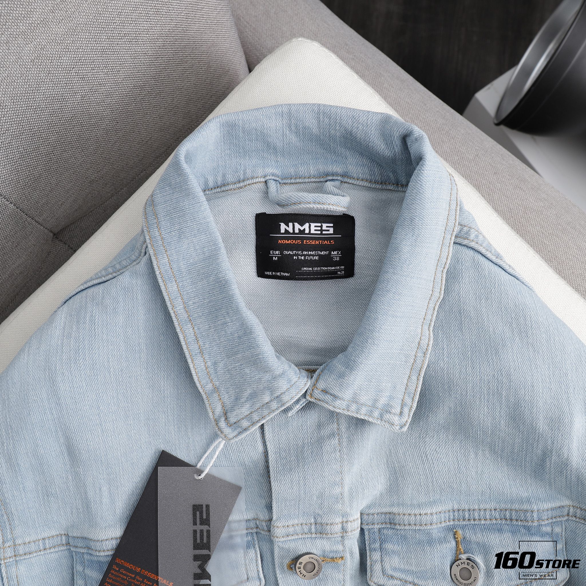 Áo khoác jeans NOMOUS ESSENTIALS light blue