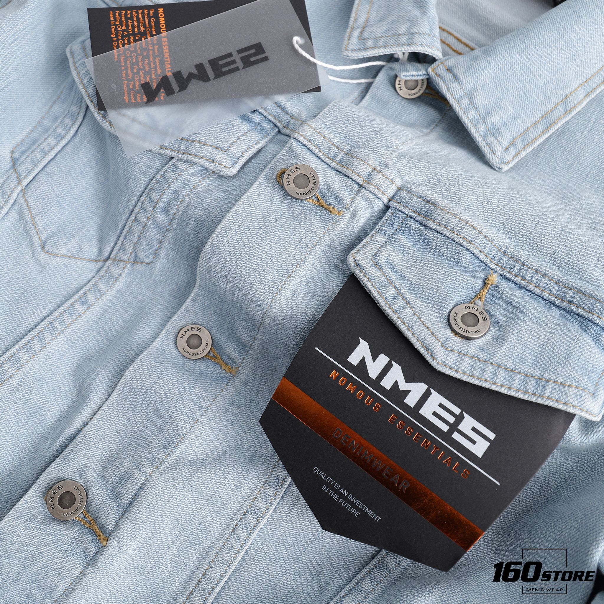 Áo khoác jeans NOMOUS ESSENTIALS light blue