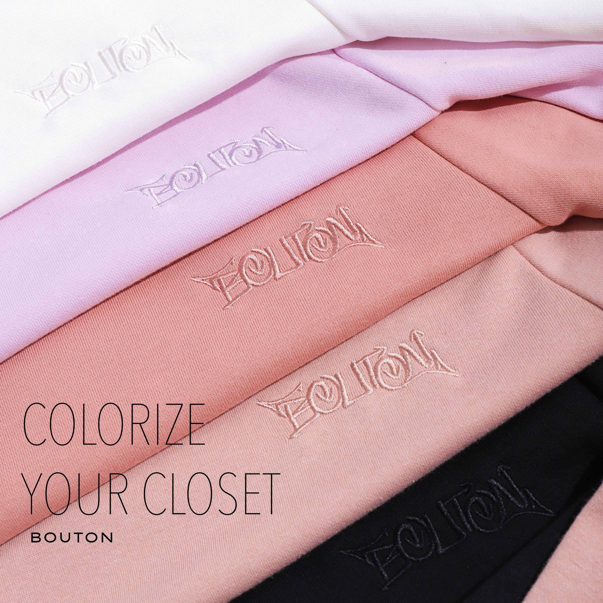 Áo hoodie BOUTON embroidery