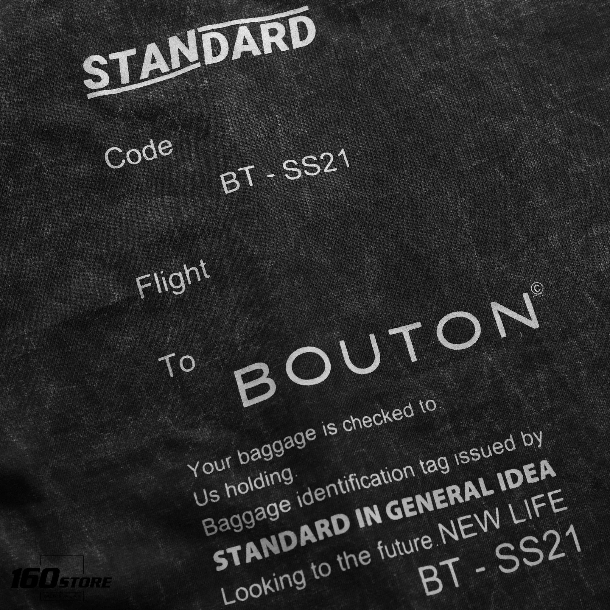 Áo thun BOUTON STANDARD wash acid