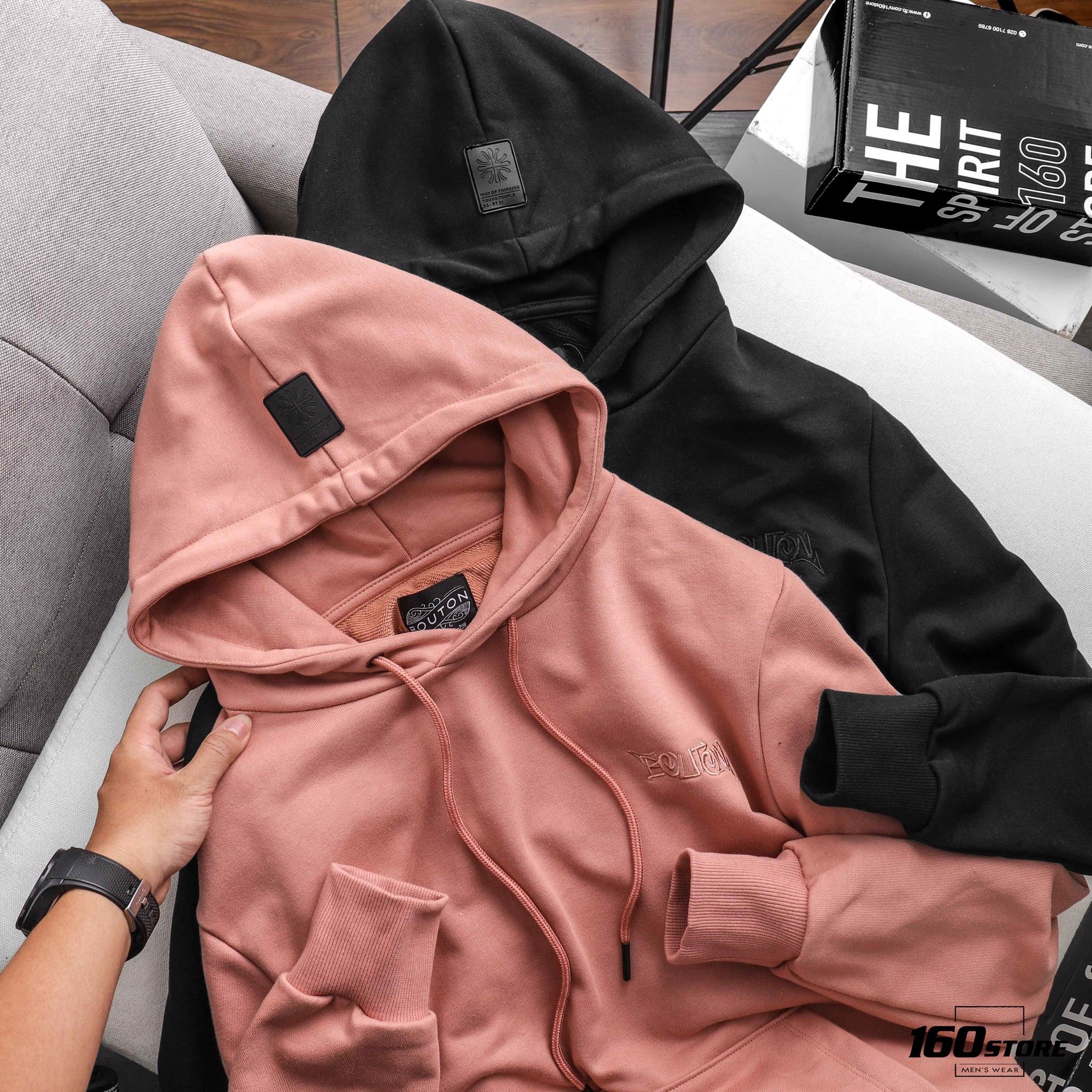 Áo hoodie BOUTON embroidery