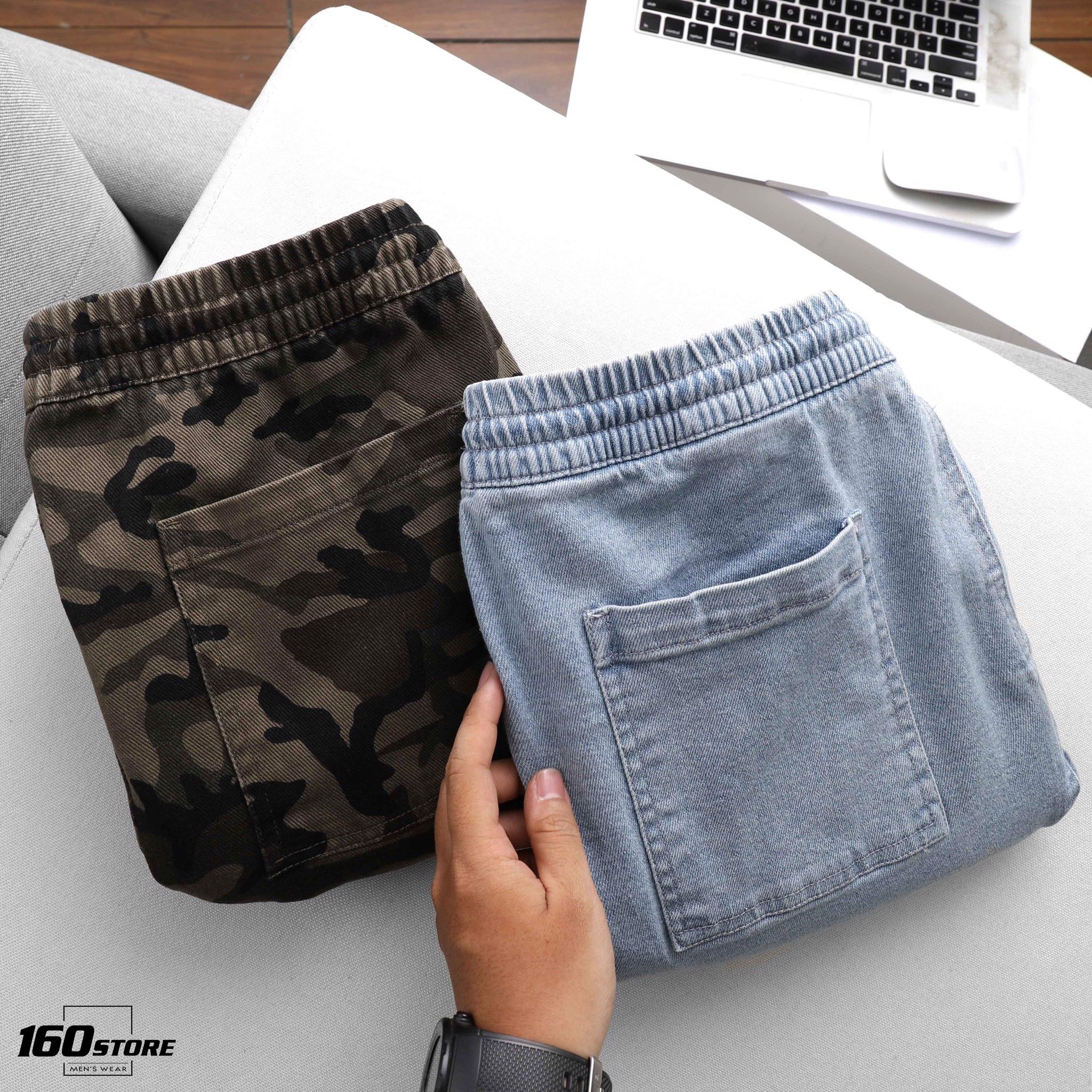 Quần short BOUTON denim