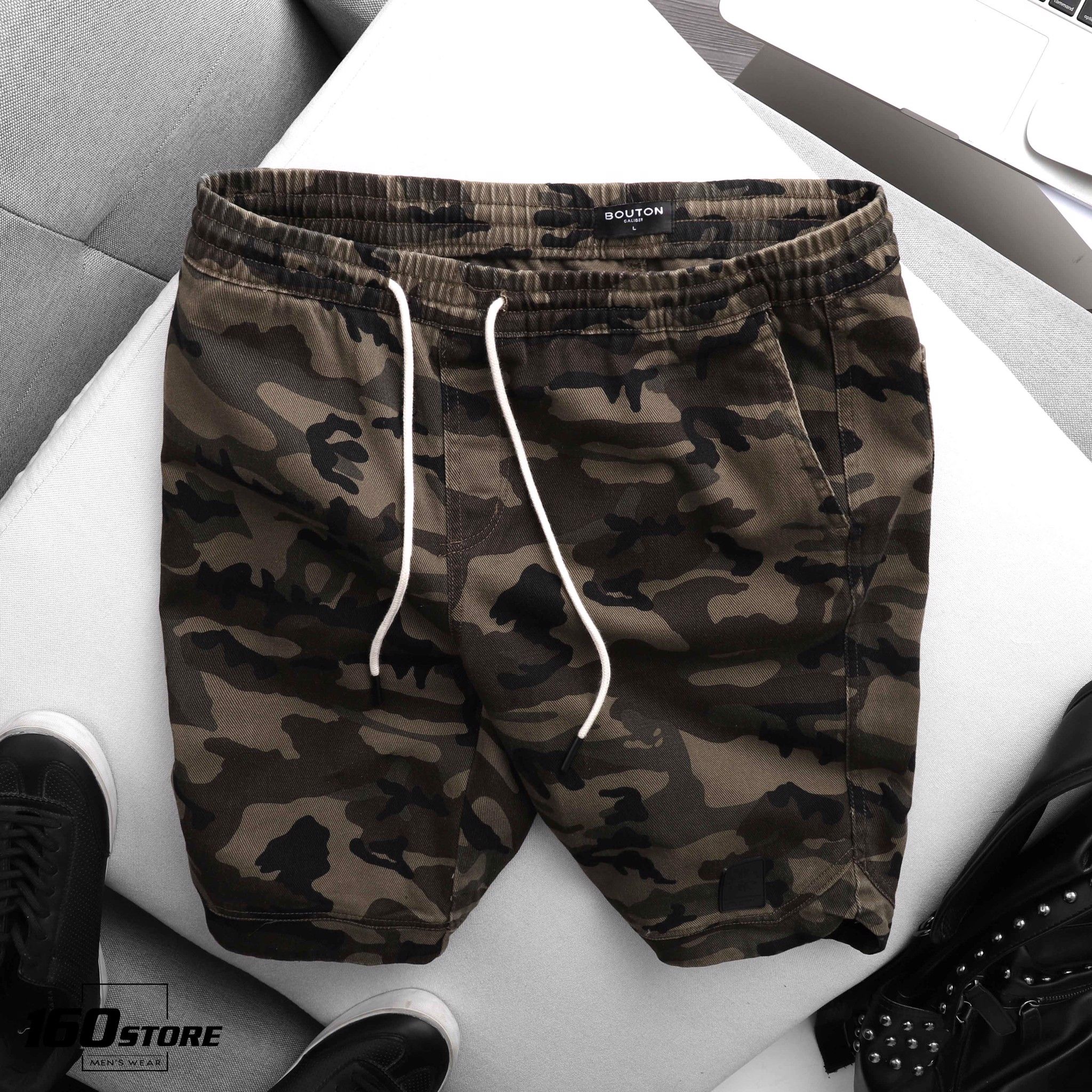 Quần short BOUTON denim