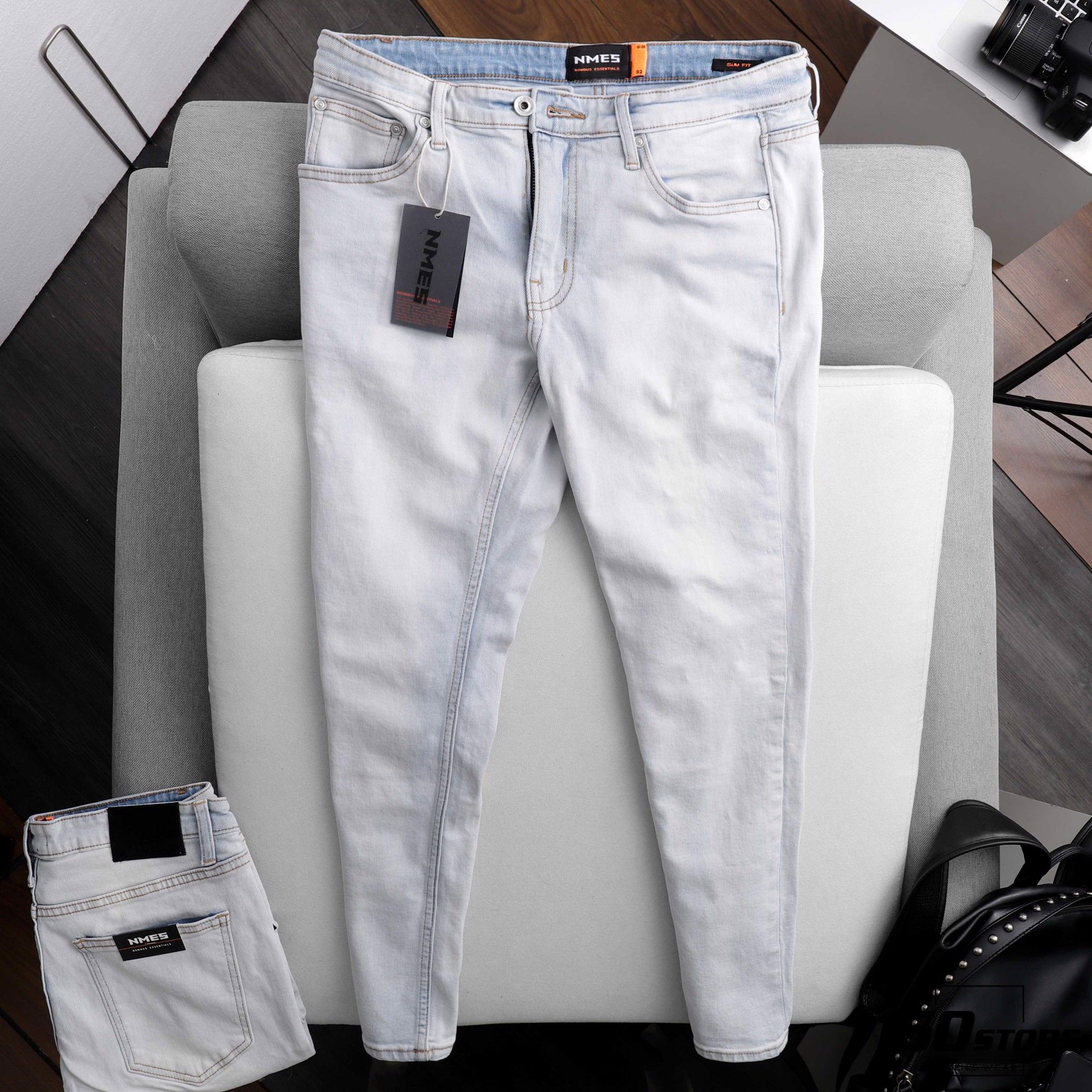 Quần jeans NOMOUS ESSENTIALS light bule slim