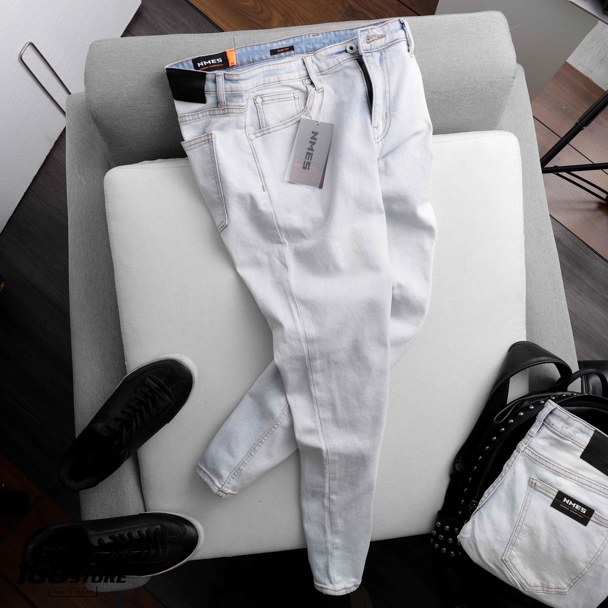 Quần jeans NOMOUS ESSENTIALS light bule slim