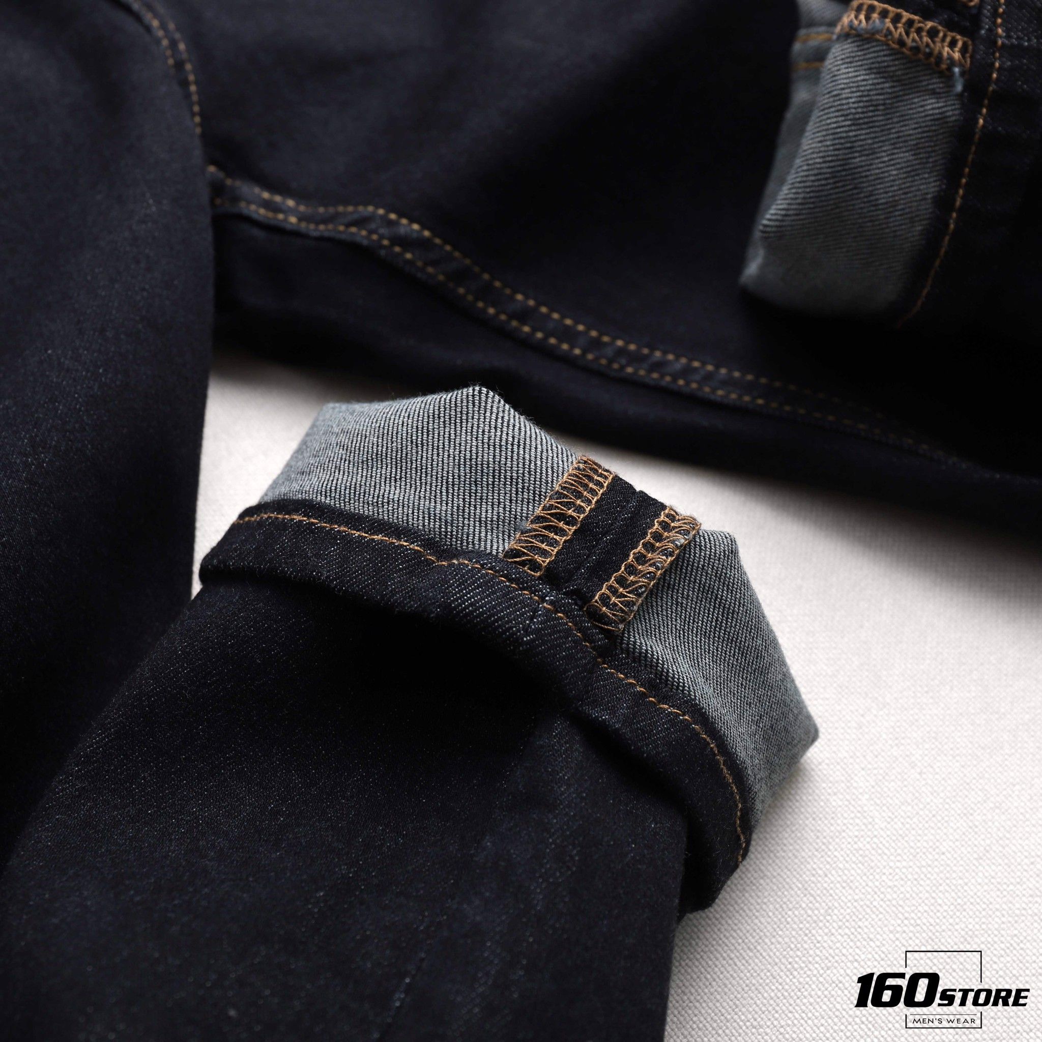 Quần jeans BOUTON indigo skinny