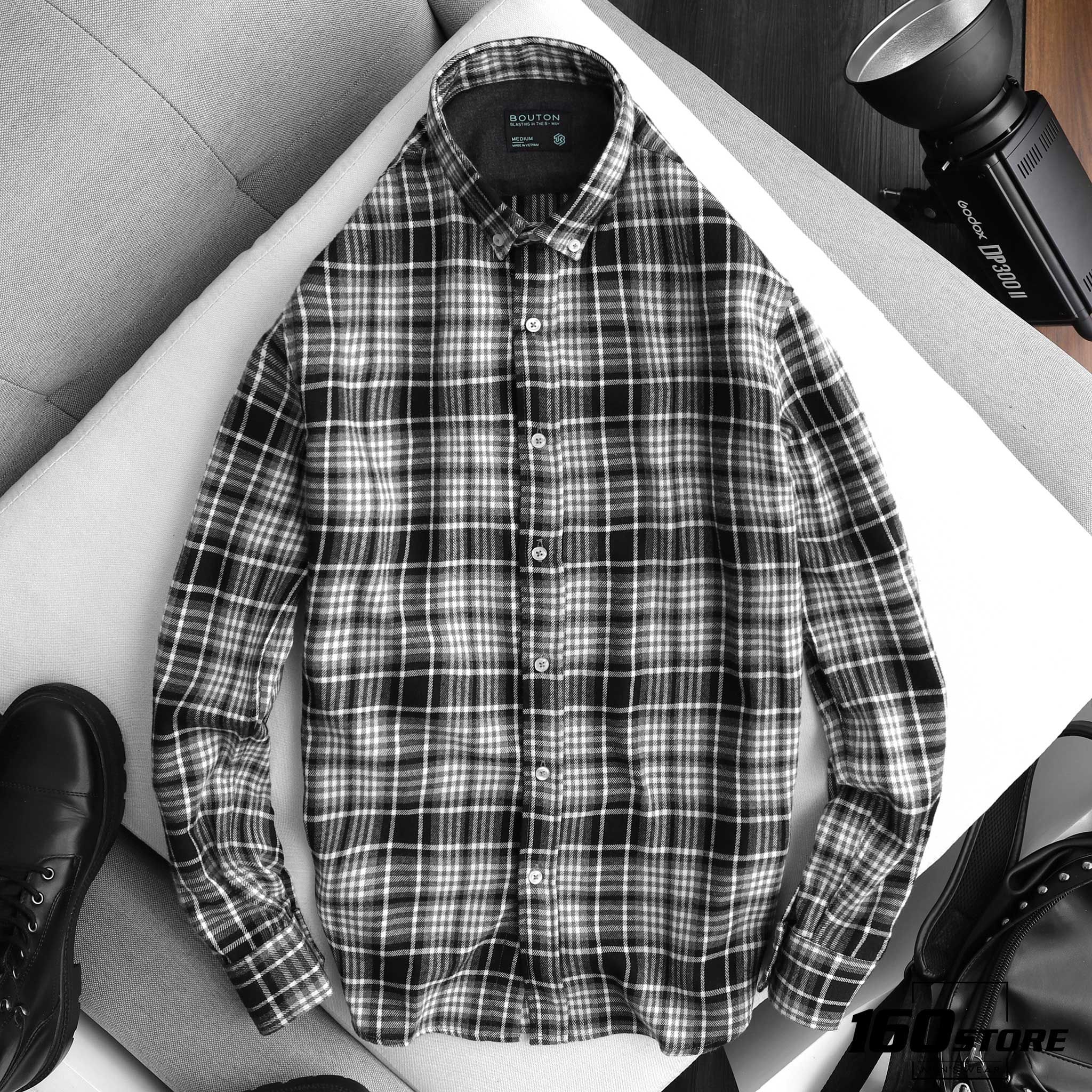 Áo sơmi BOUTON caro flannel