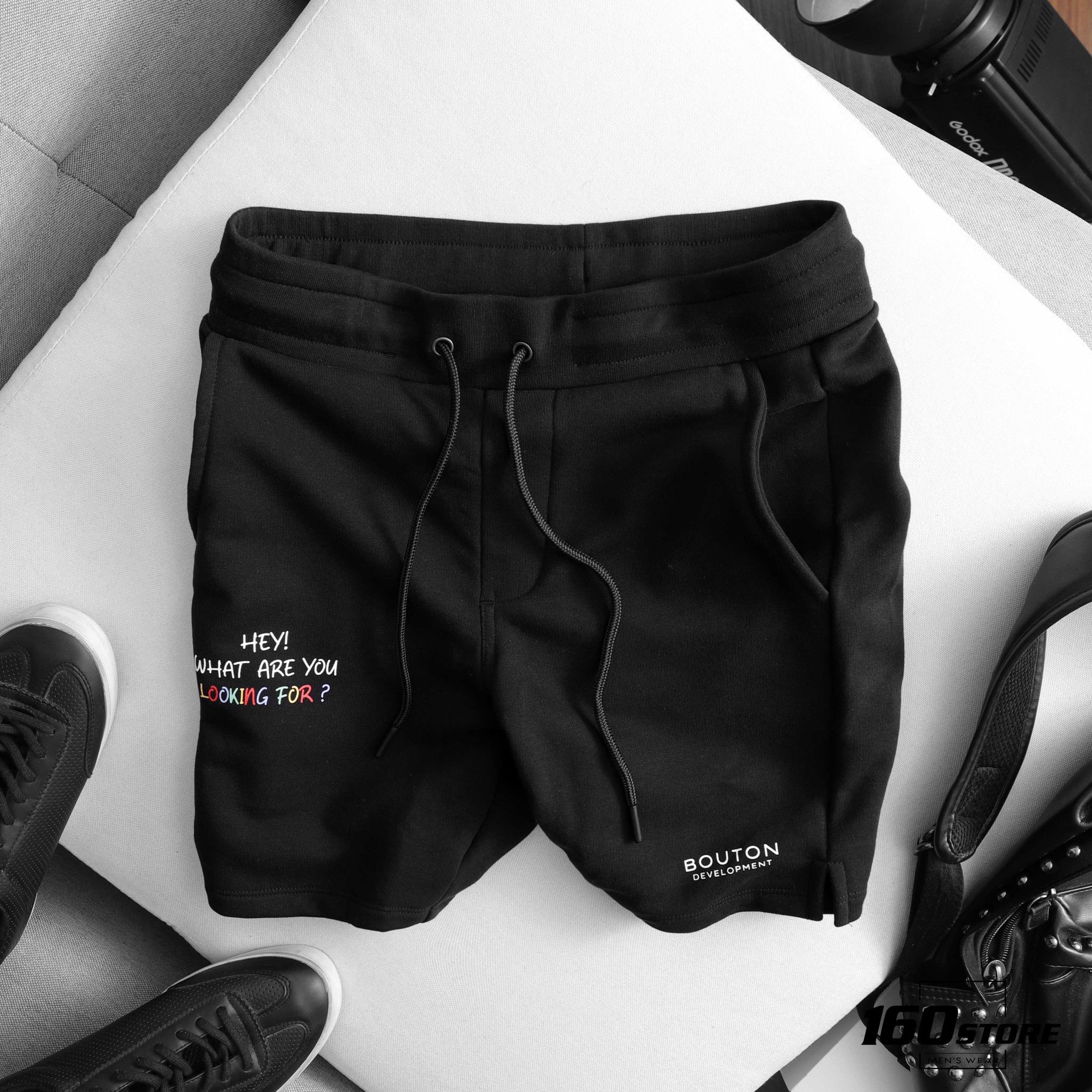 Quần short BOUTON pique w logo ss21