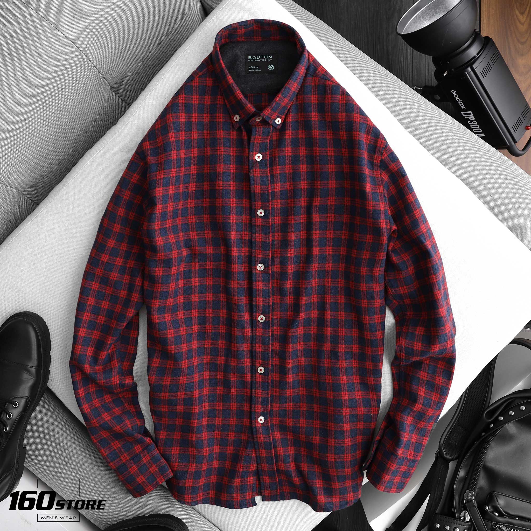 Áo sơmi BOUTON caro flannel