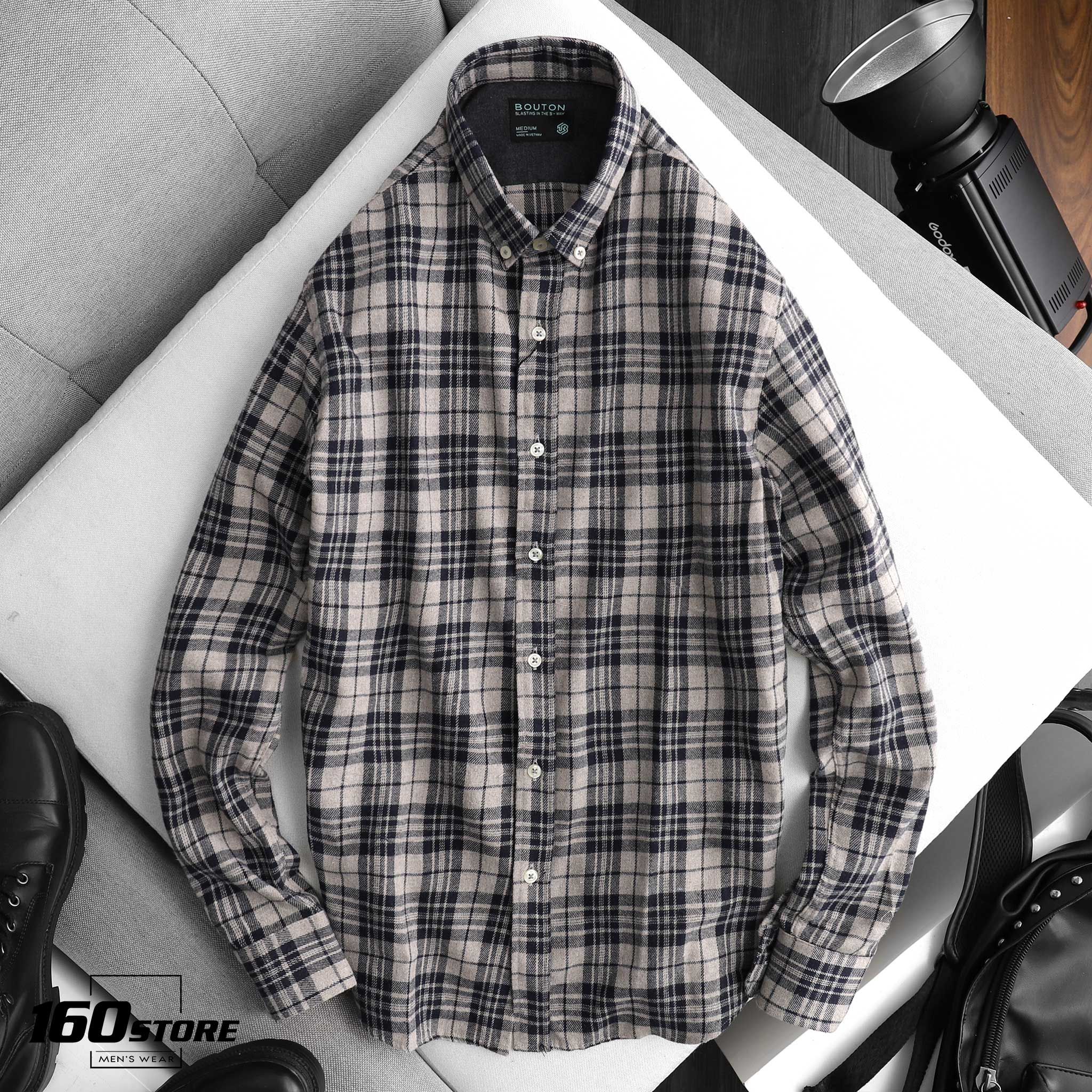Áo sơmi BOUTON caro flannel