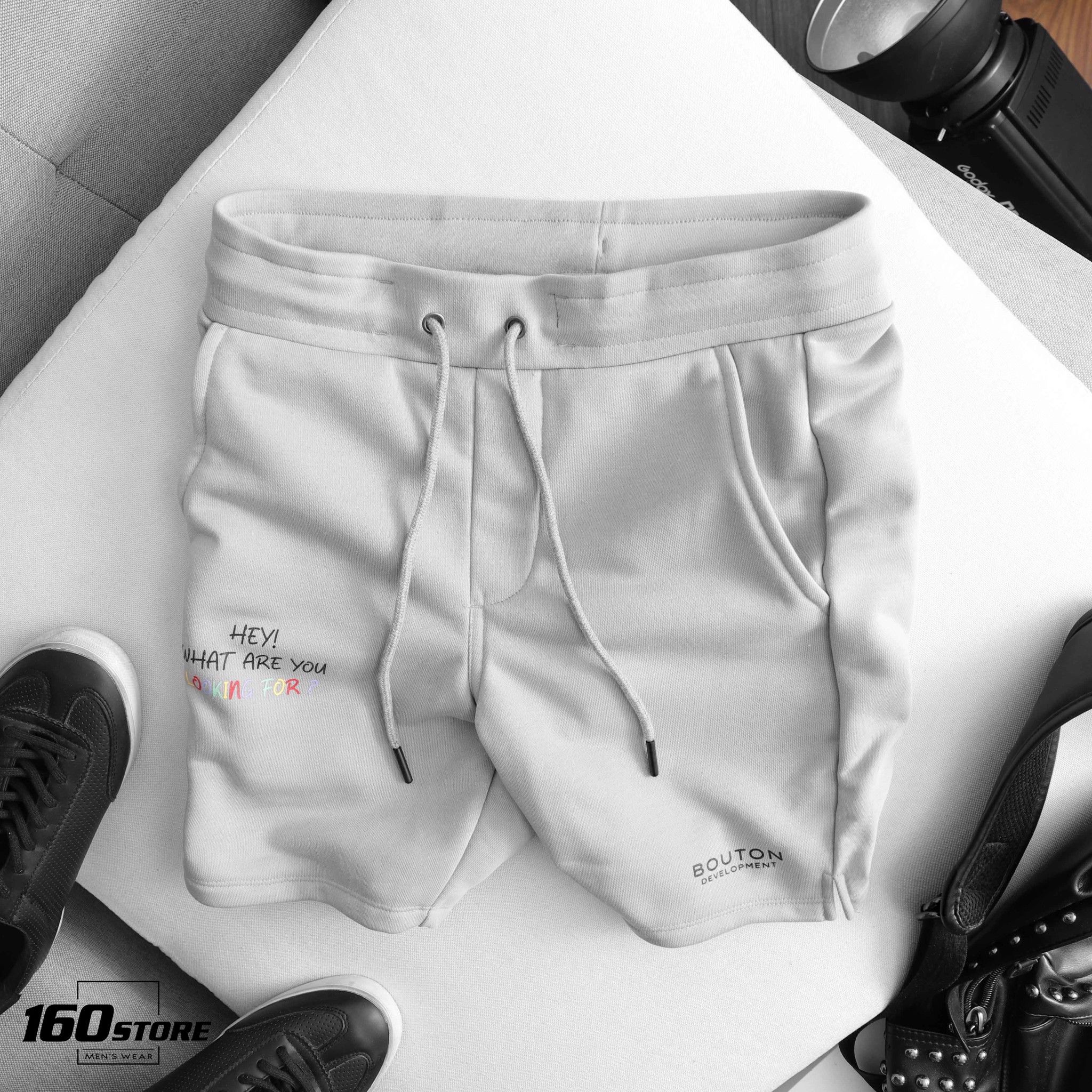 Quần short BOUTON pique w logo ss21