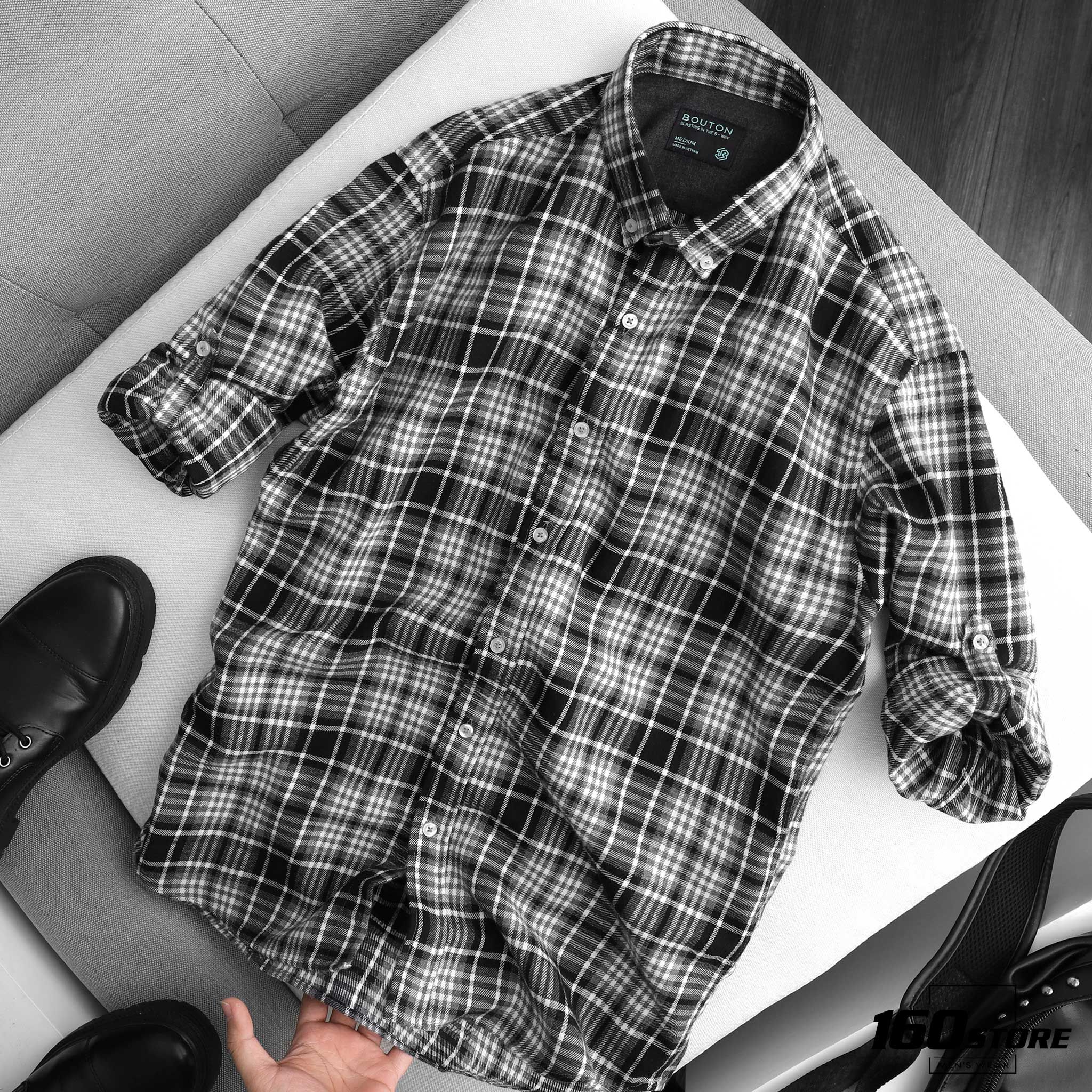 Áo sơmi BOUTON caro flannel