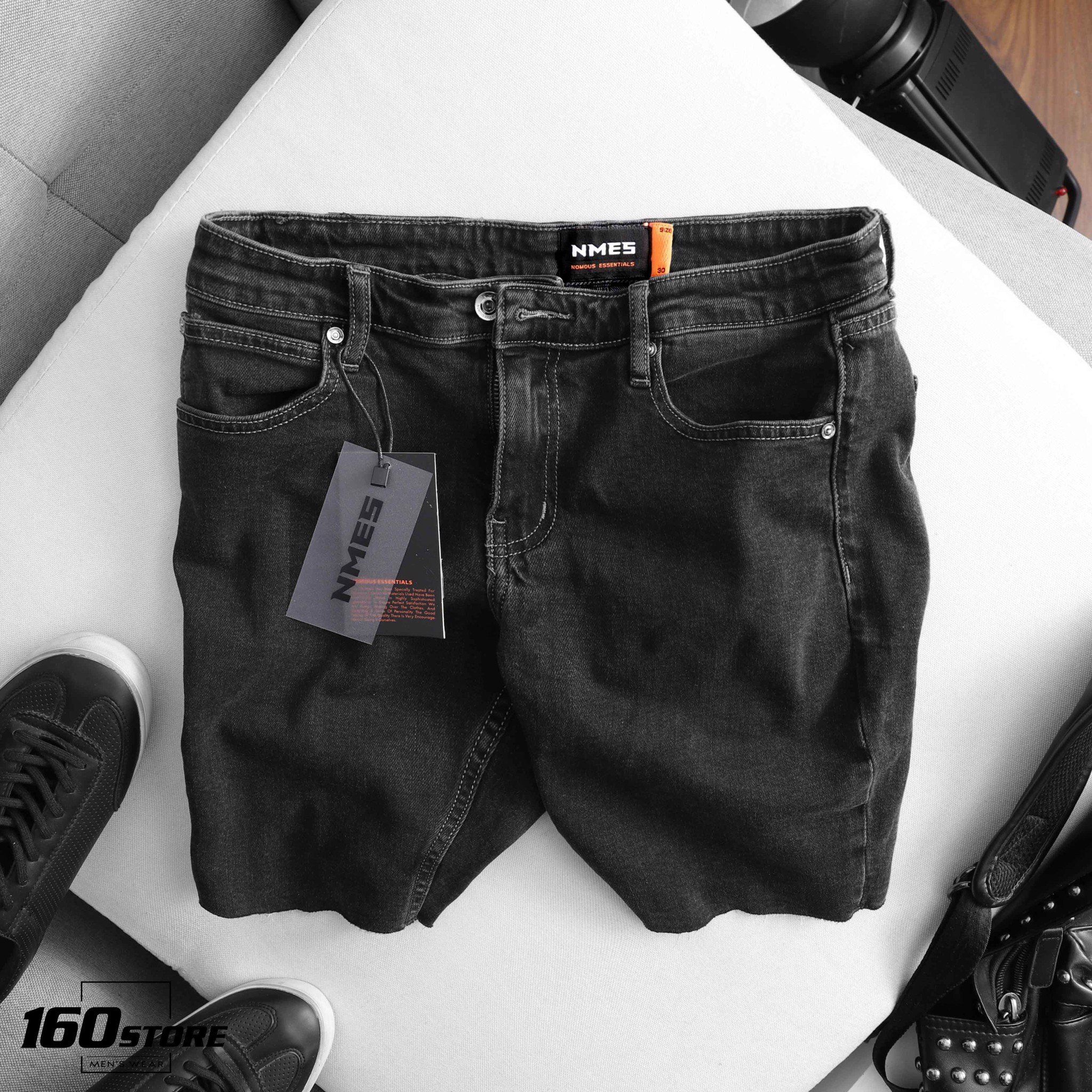 Quần short jeans NOMOUS ESSENTIALS dark grey